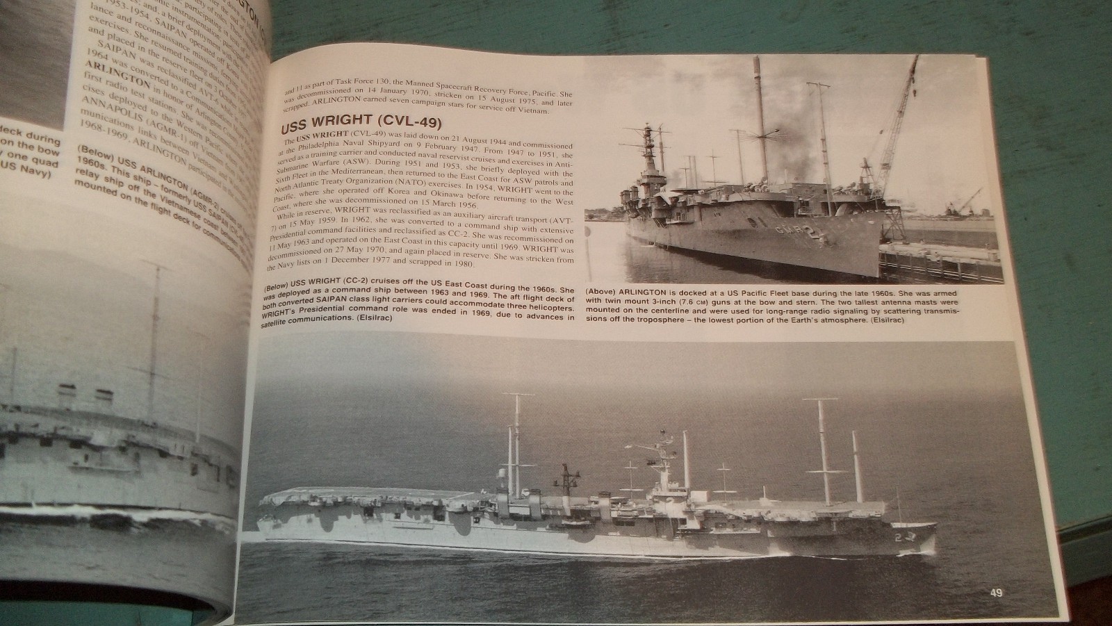 Squadron Signal Publications, In Action Book 4016, US Light Carriers VG+