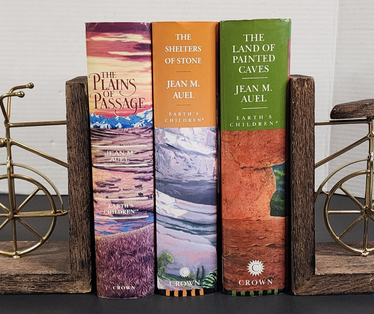 JEAN M. AUEL’S EARTH’S CHILDREN SERIES BOOKS 4, 5, & 6, ALL FIRST EDITIONS HC/DJ