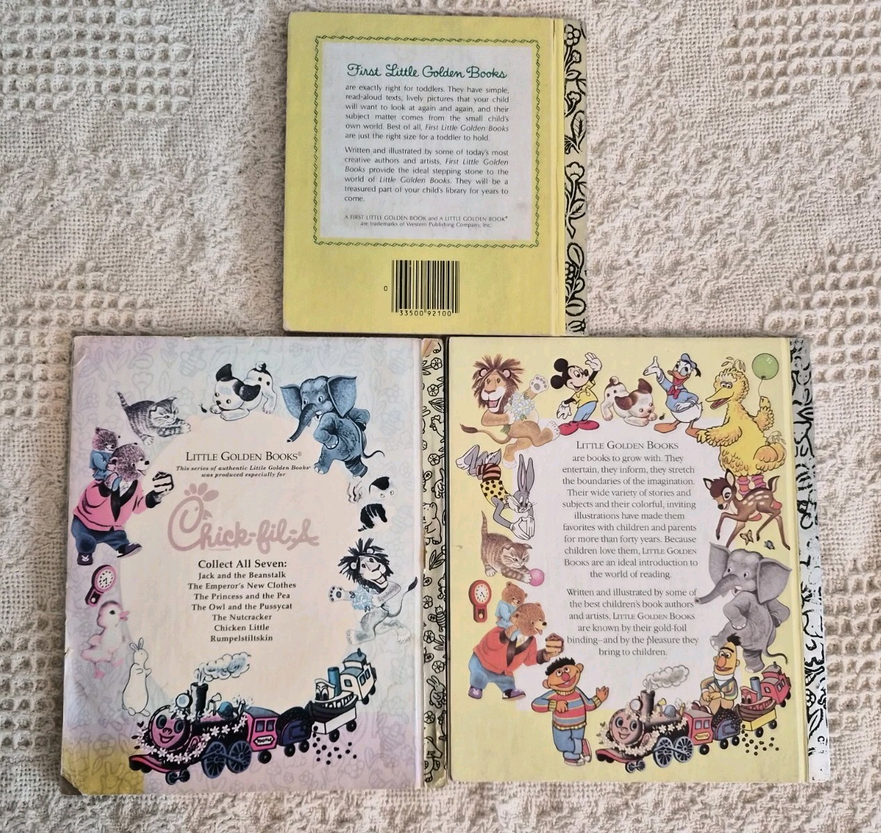 Lot of 3 Farm Themed Vintage Hardcover Little Golden Books