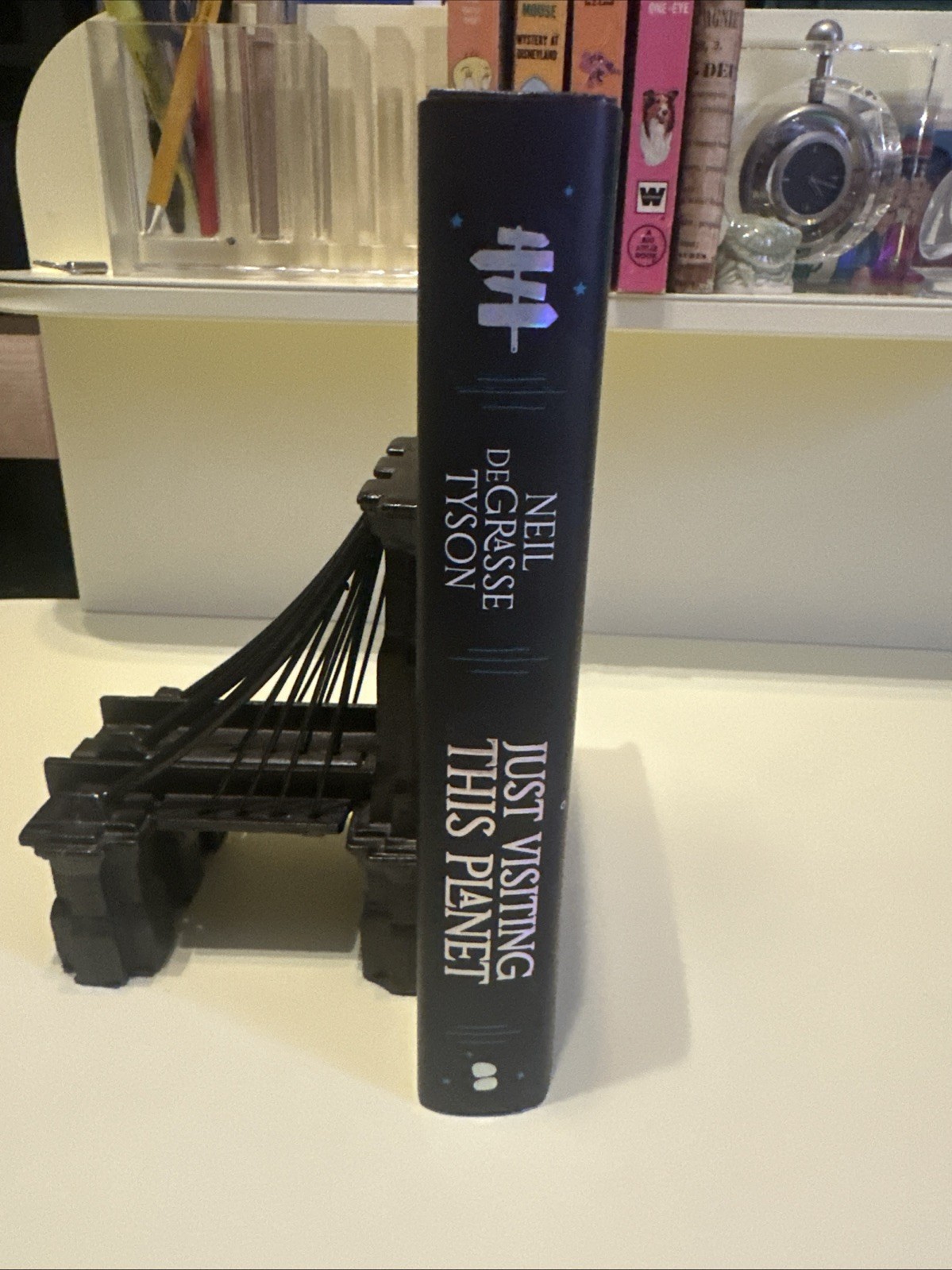SIGNED FIRST EDITION NEIL DEGRASSE TYSON JUST VISITING THIS PLANET HC BOOK S4