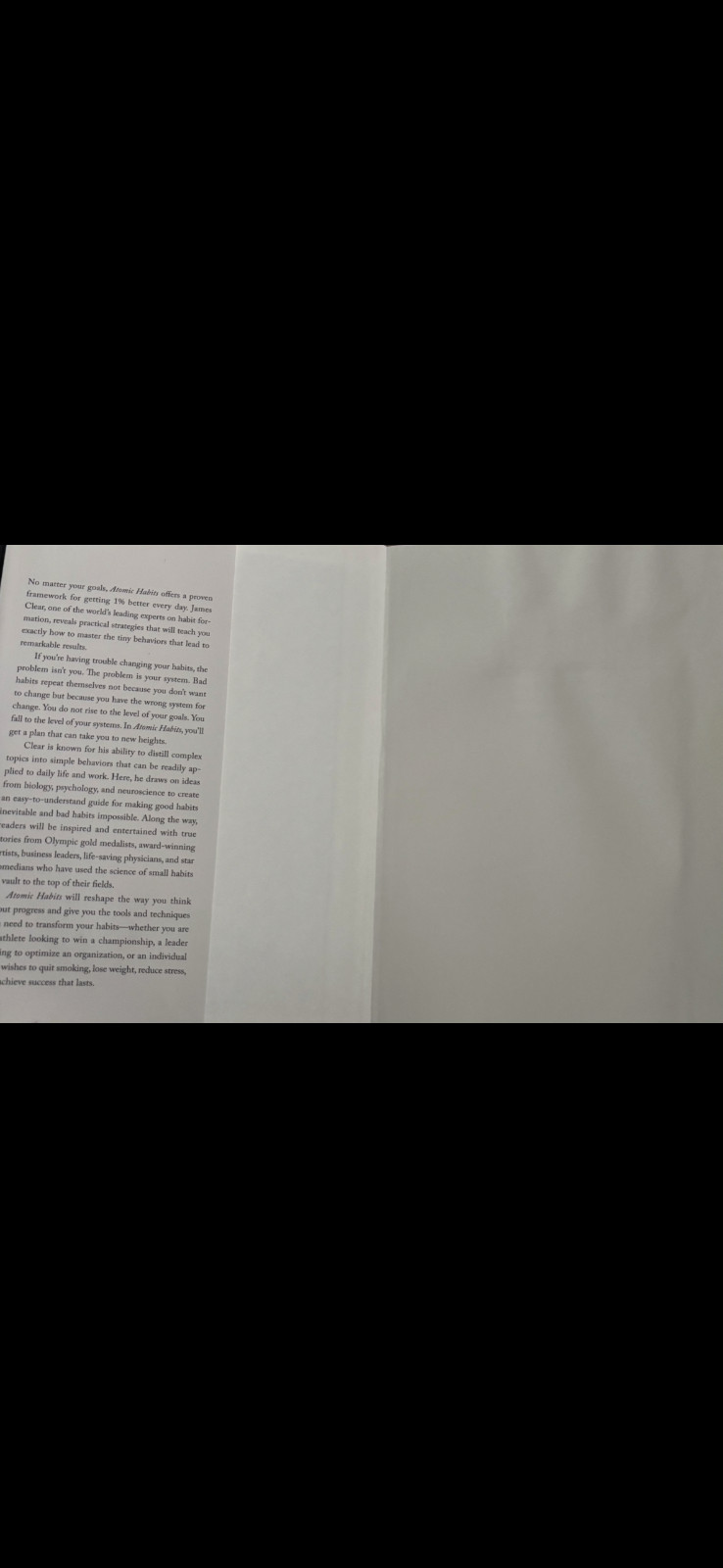 *Atomic Habits* Paperback by James Clear Build Good Habits & Break Bad Ones..