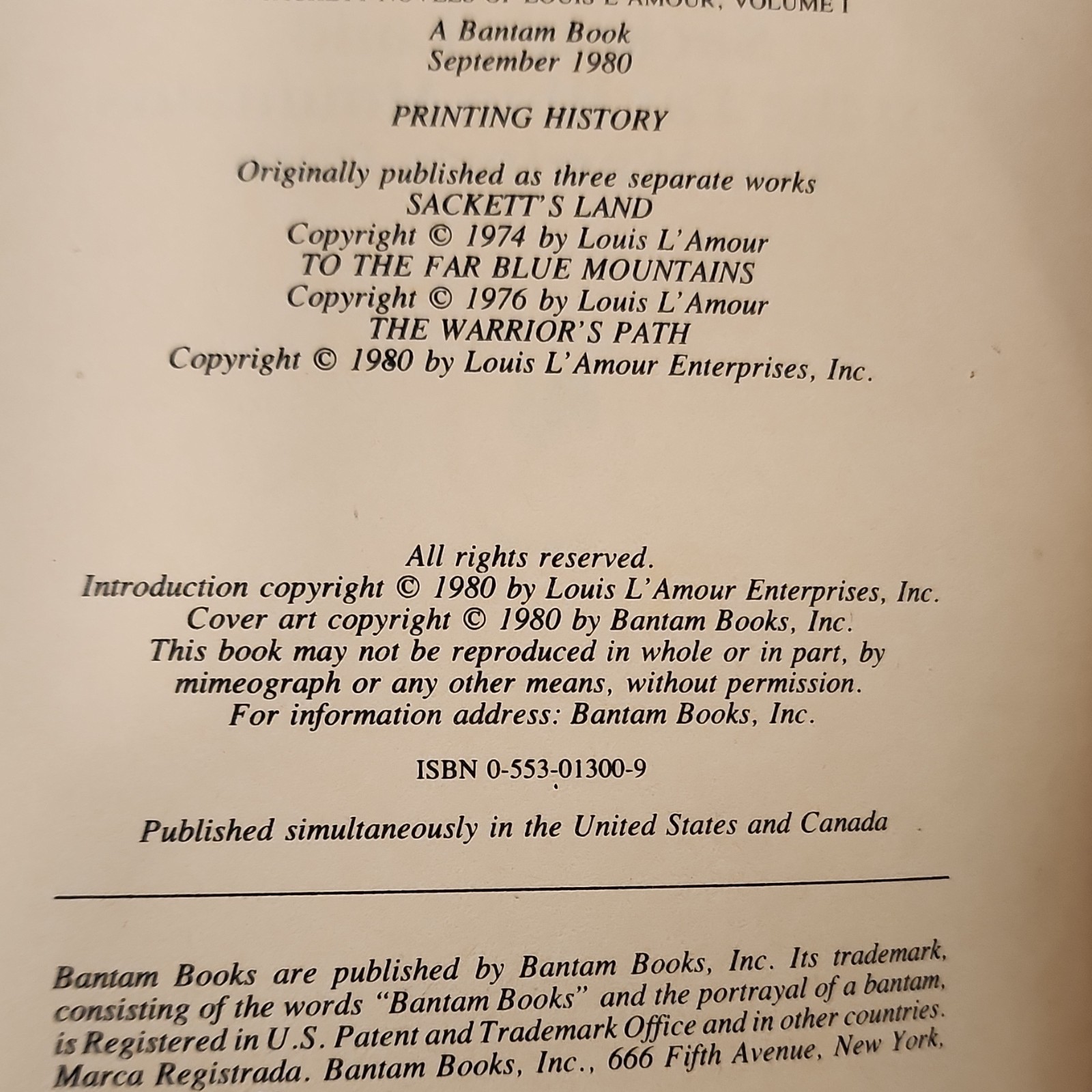 Vintage The Sackett Novels Louis L’Amour Box Set Vol I-IV Bantam Books 1980s