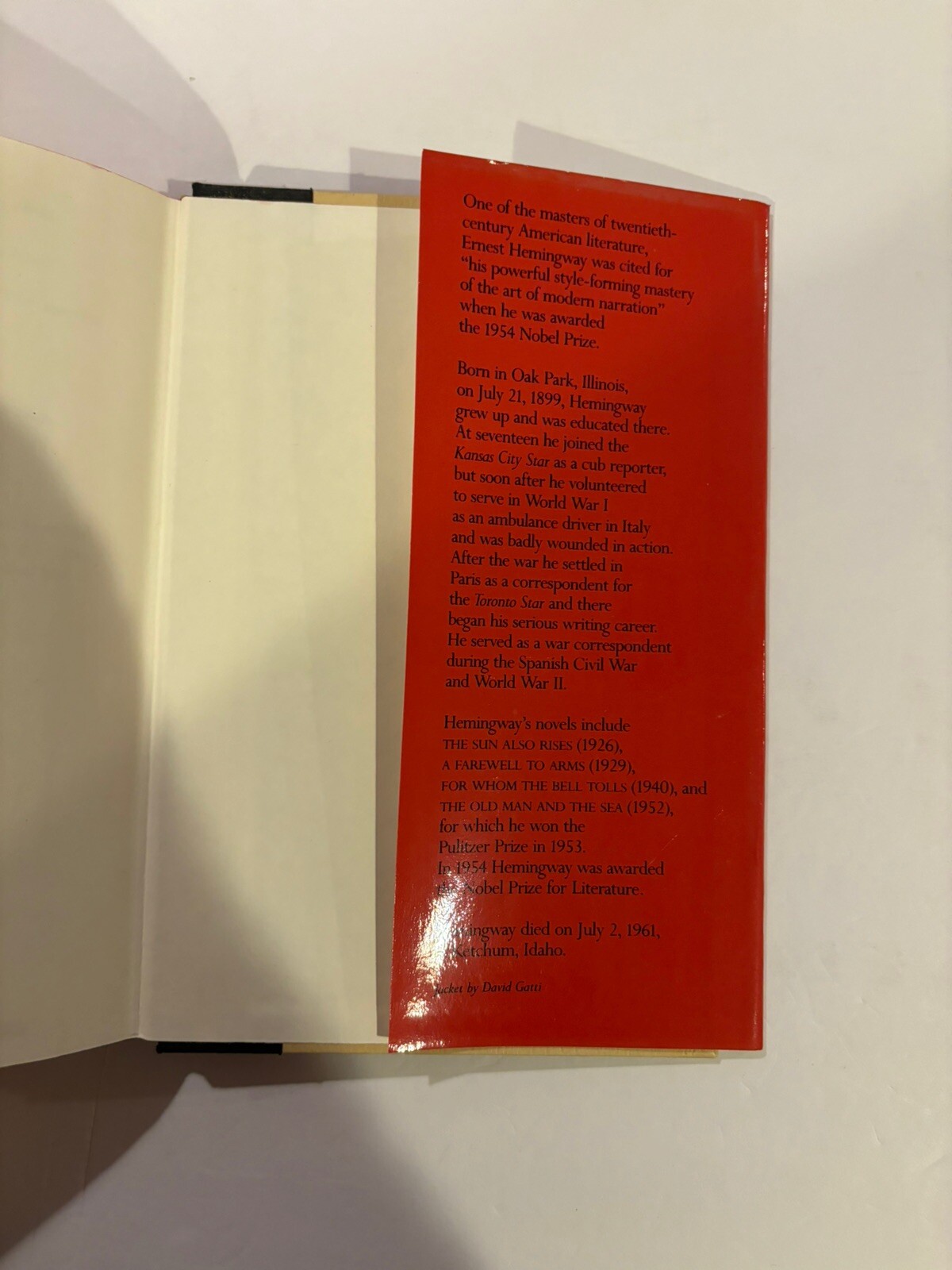 A FAREWELL TO ARMS (FAREWELL TO ARMS) By Ernest Hemingway -1983 Hardcover *VG*
