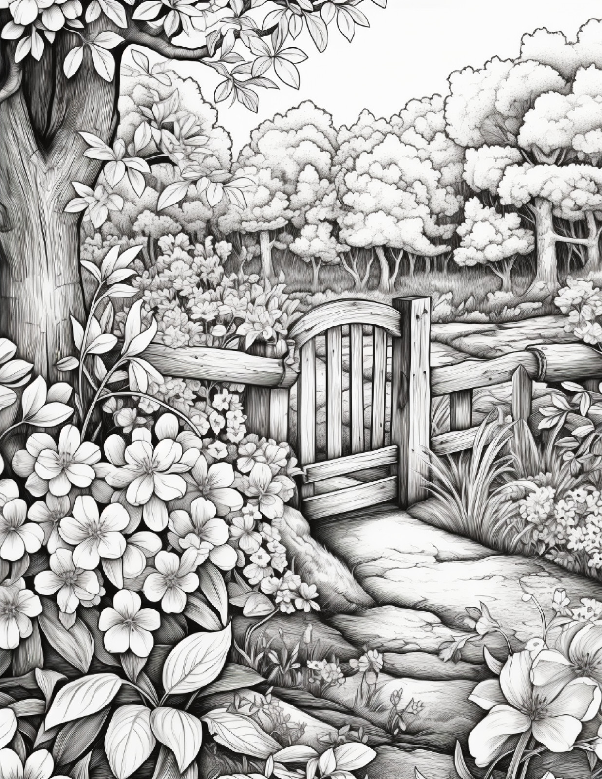 Secret Garden Coloring Book for Adults & Kids ,