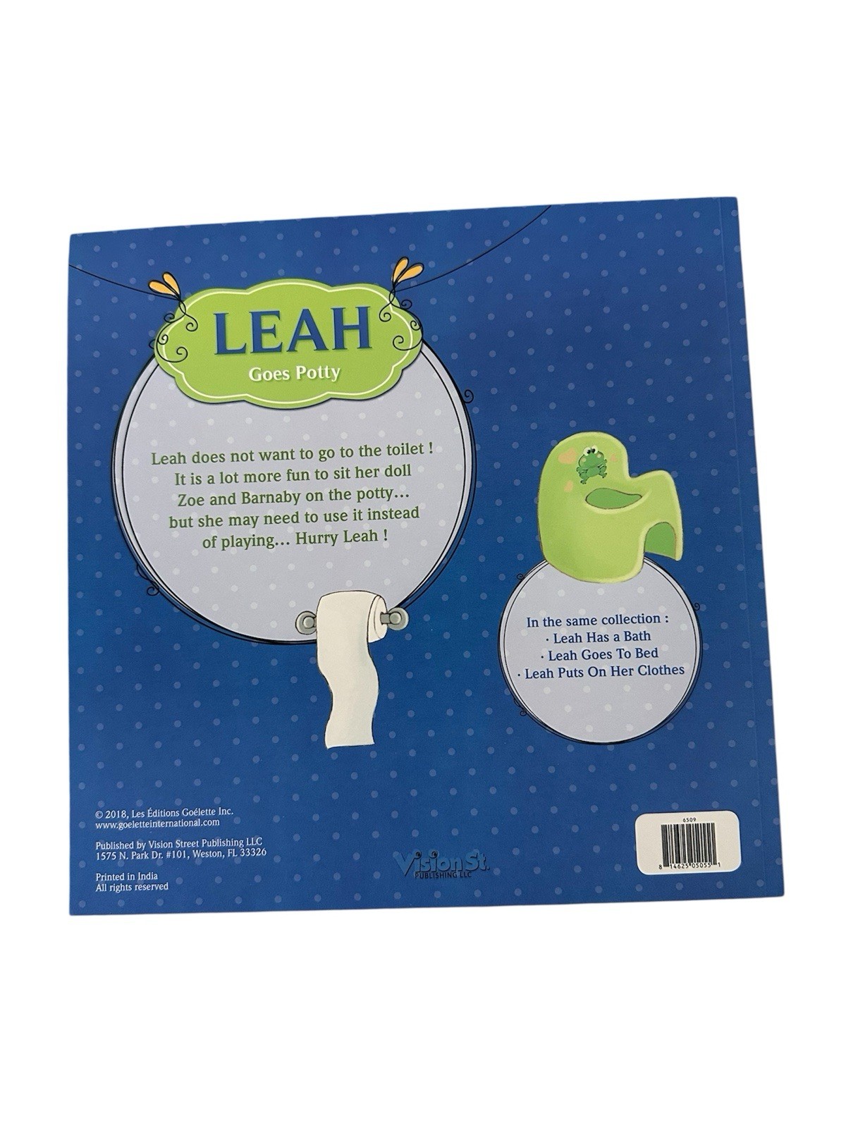 Leah Goes Potty A Storybook For Kids Learning Fun Discipline And Skill