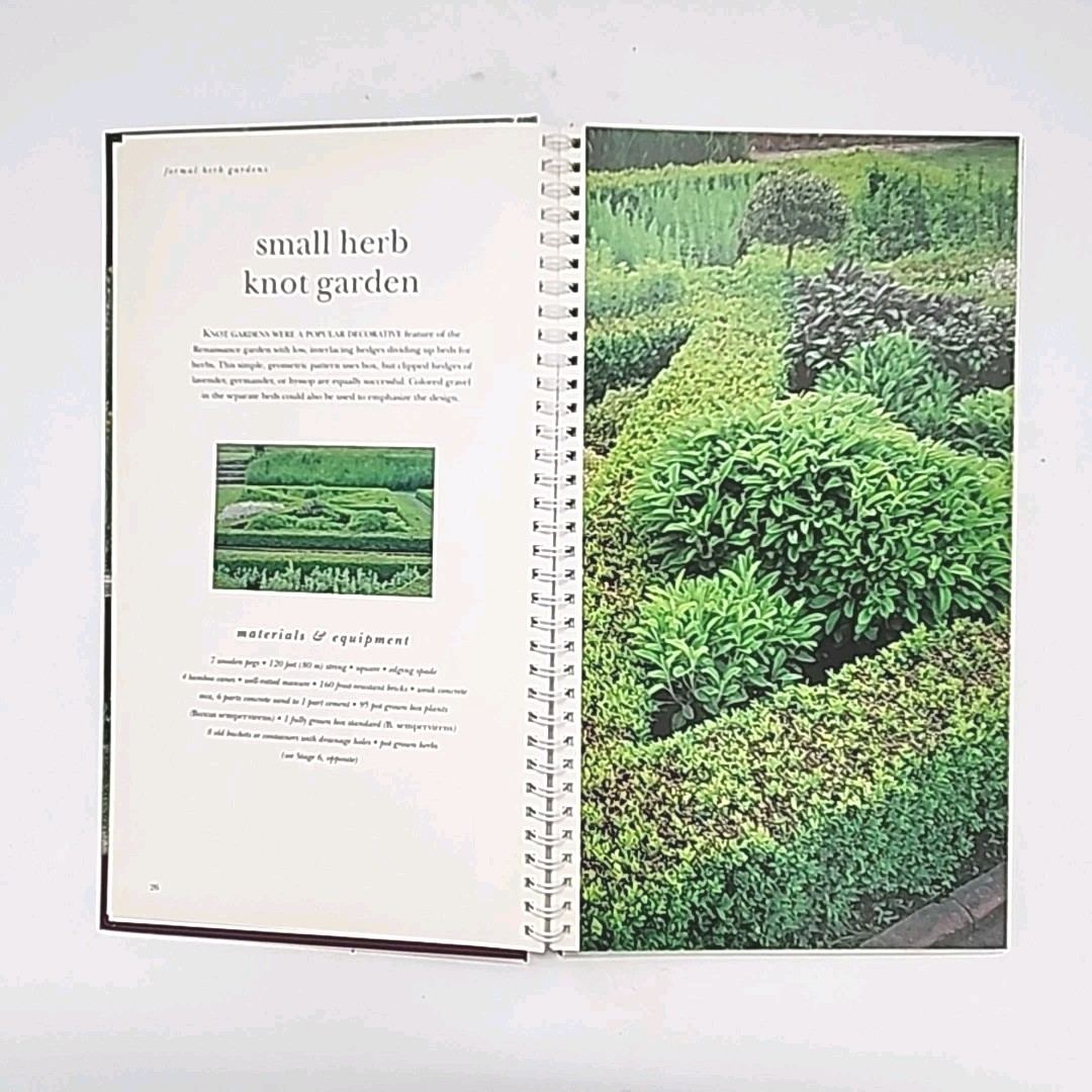 Gardening with Herbs by George Carter 1st Edition Spiral Bound Hardcover Book
