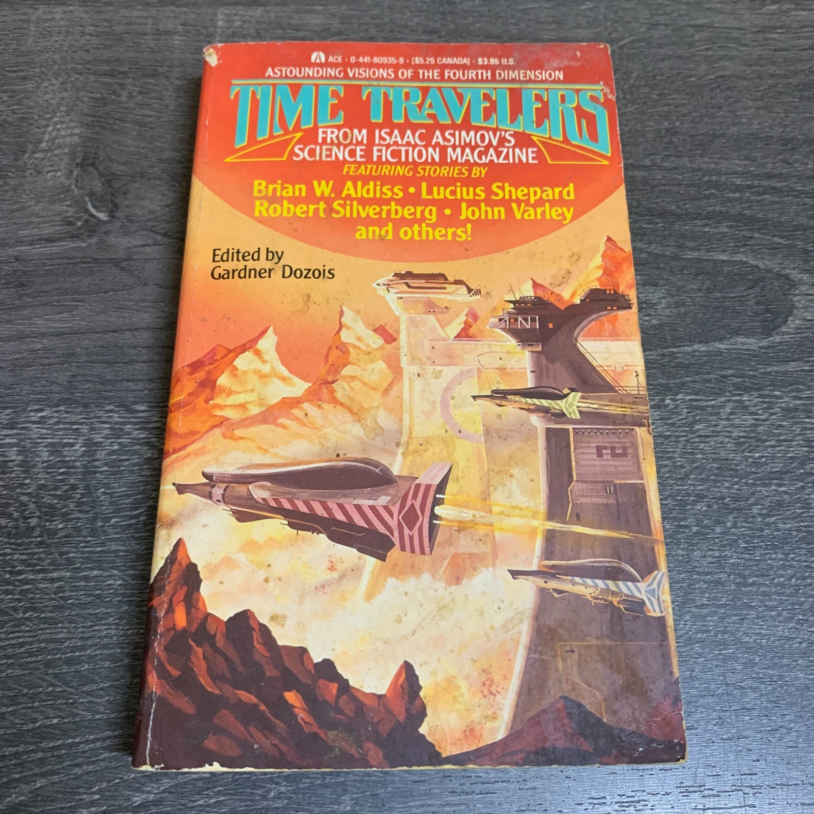 Time Travelers Asimov Sci-Fi Magazine Anthology Gardner Dozois 1989 Ace PB *RARE