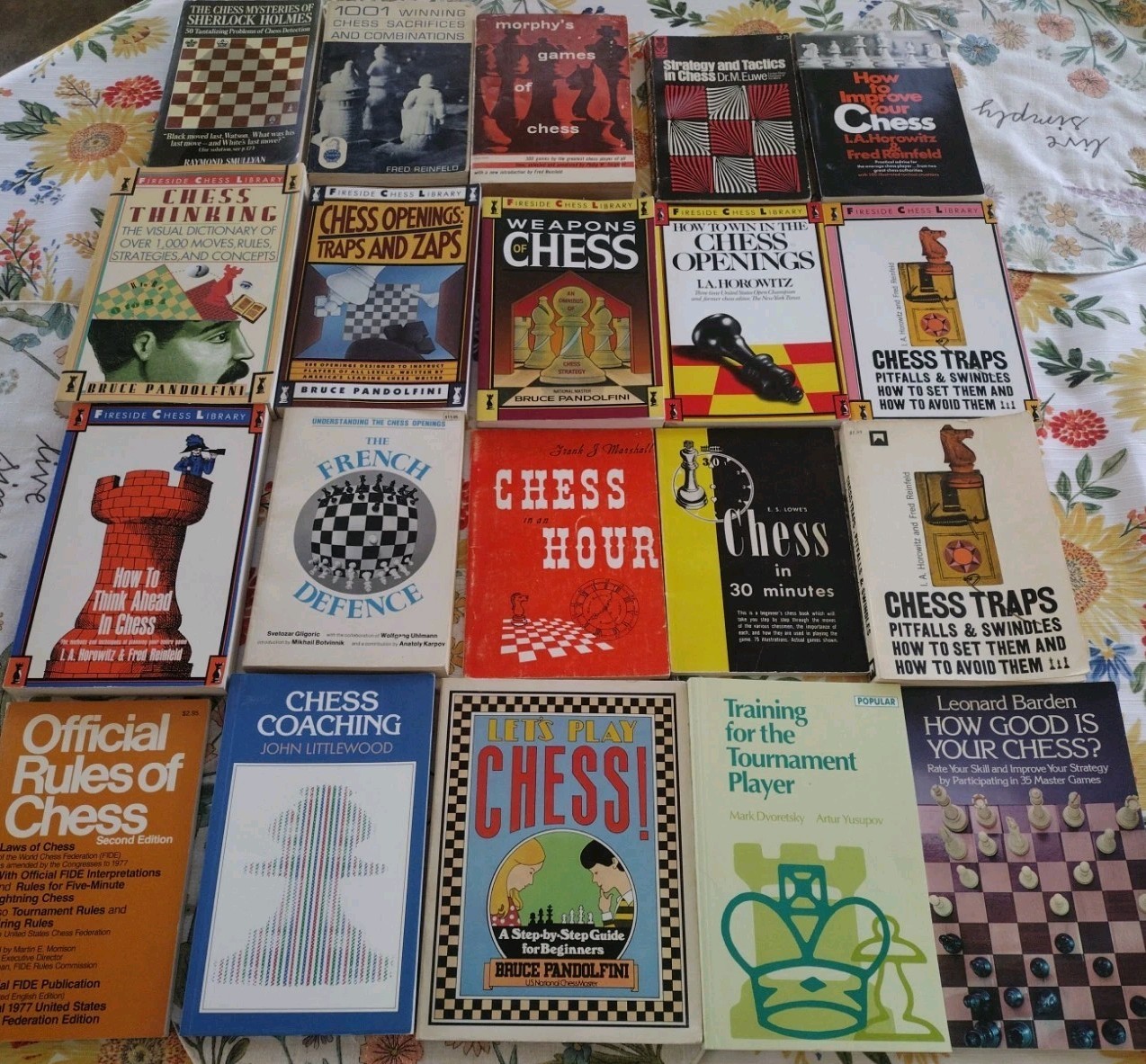 Lot 20 Books 📚 Weapons of Chess, Openings, Traps, Fireside, Pitfalls, Improve