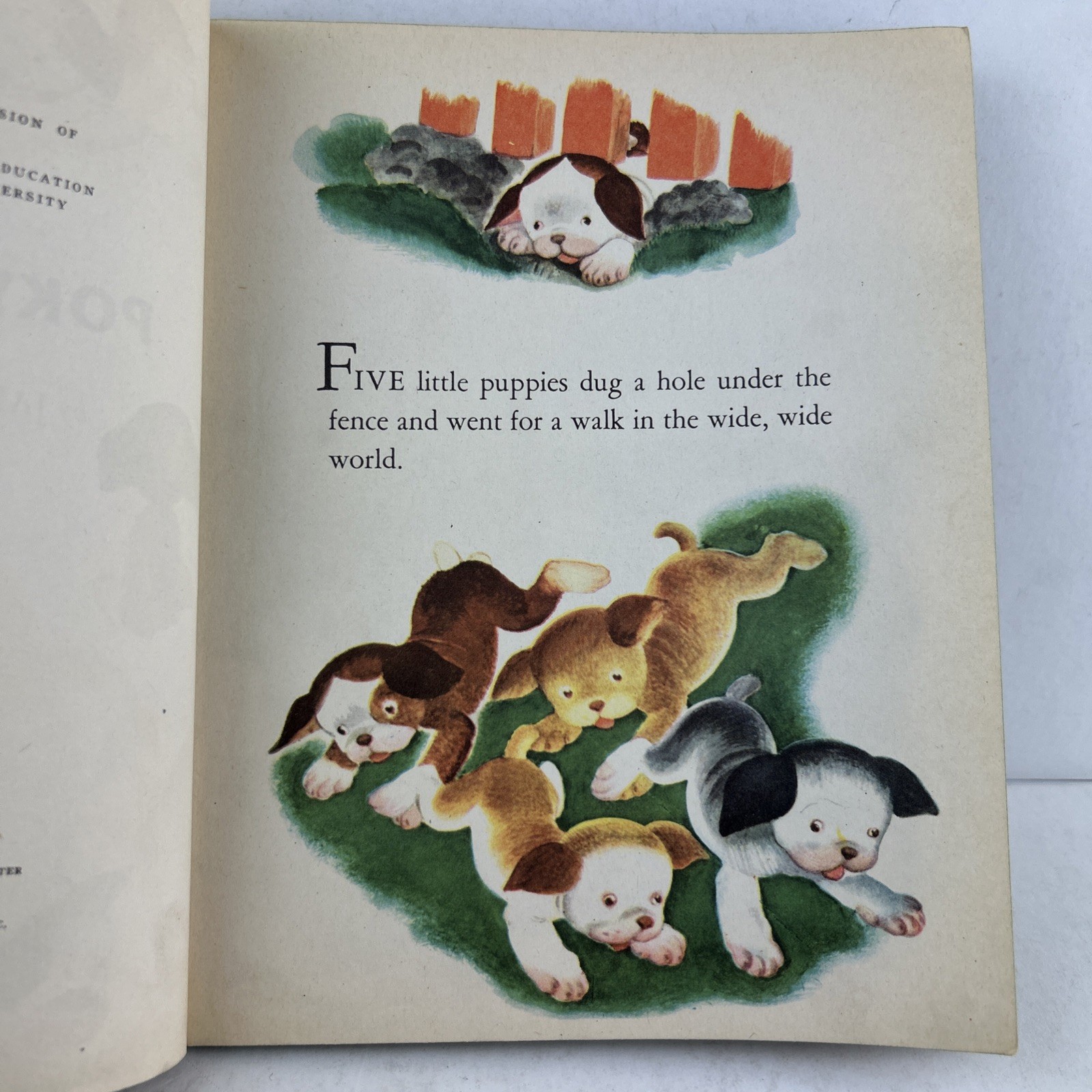 THE POKY LITTLE PUPPY Vintage Little Golden Book 1942 11th Print Gustaf Tenggren