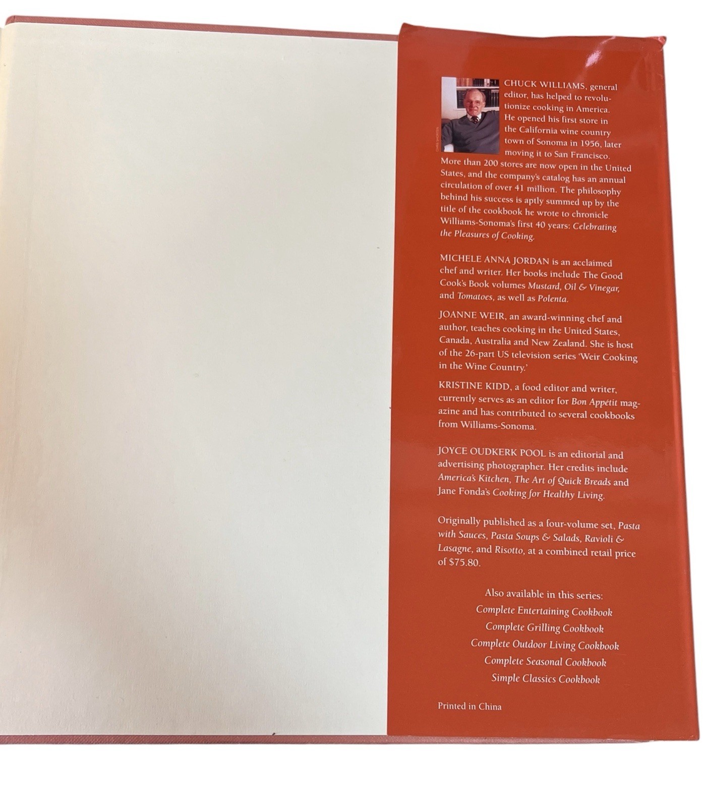 Williams-Sonoma Complete Pasta Cookbook – Hardcover – GOOD