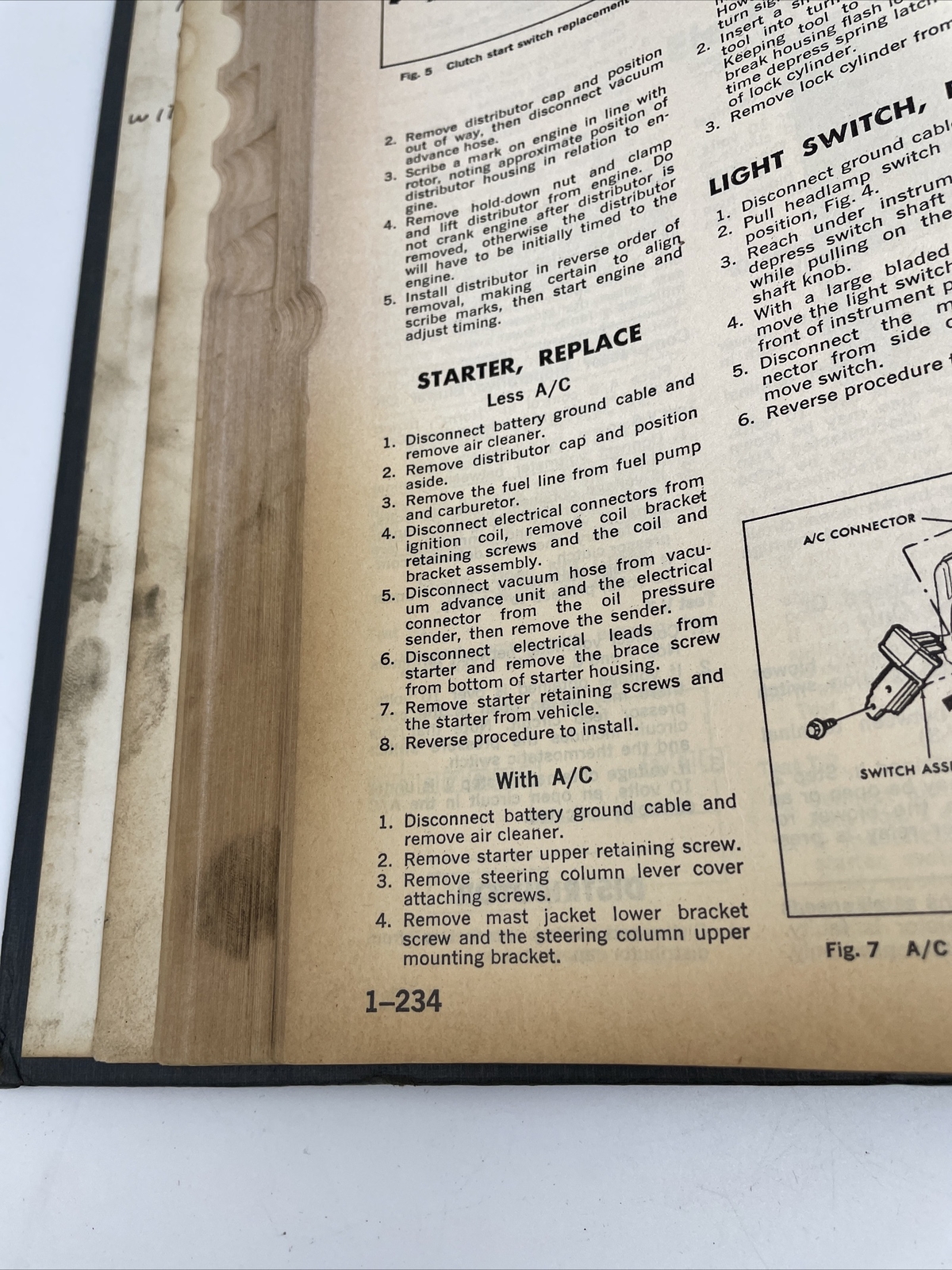 Motor Auto Repair Manual 1976 39th Edition First Printing Hardcover w/thumb-tabs