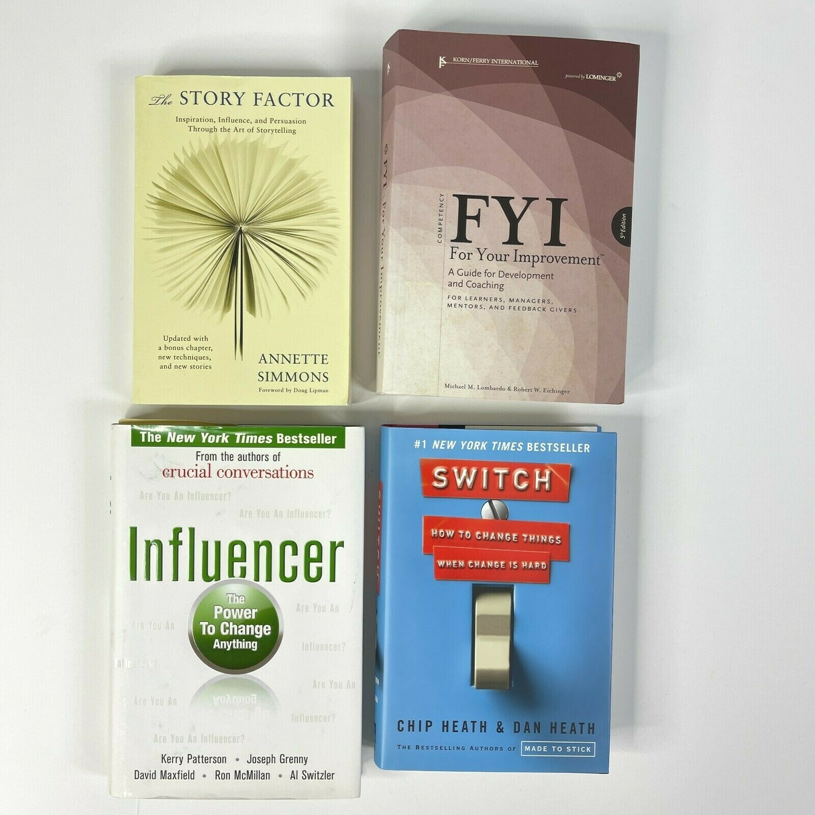 Influencer Improvement Accountability Self Help 9 Book Lot Oz Principle Change