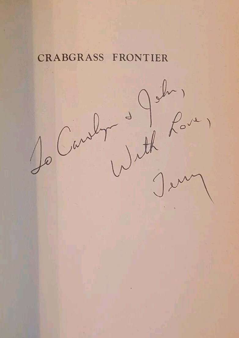 Crabgrass Frontier (SIGNED) By Kenneth T. Jackson