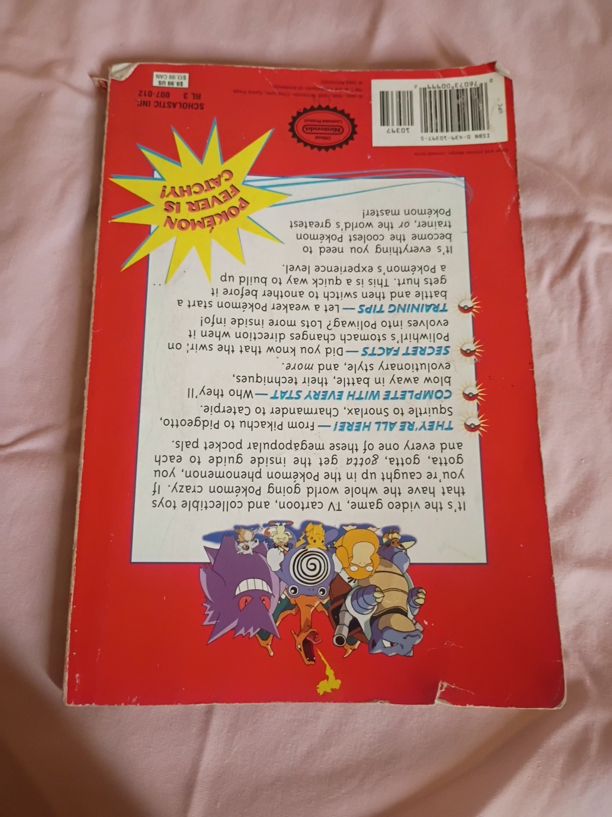 The Official Vintage Pokemon Handbook by Maria S. Barbo 1999 1st Scholastic Edit
