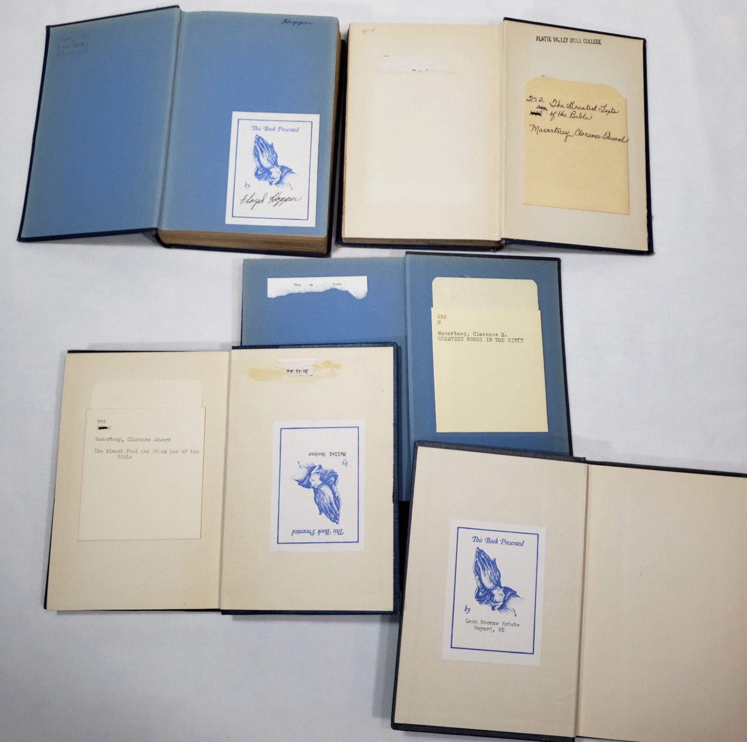 Clarence Edward Macartney Books Lot Of 5 Christian Theology Bible Study Sermons