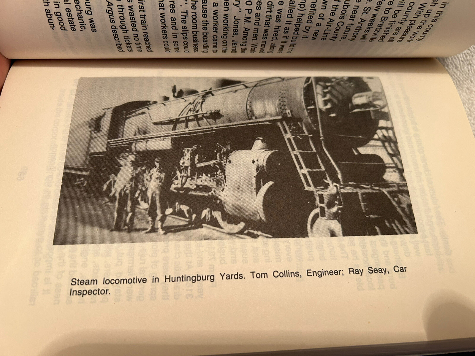 Vtg. Book History Of Huntingburg IN 1987 By Hugo C. Songer 288 Pages Illustrated