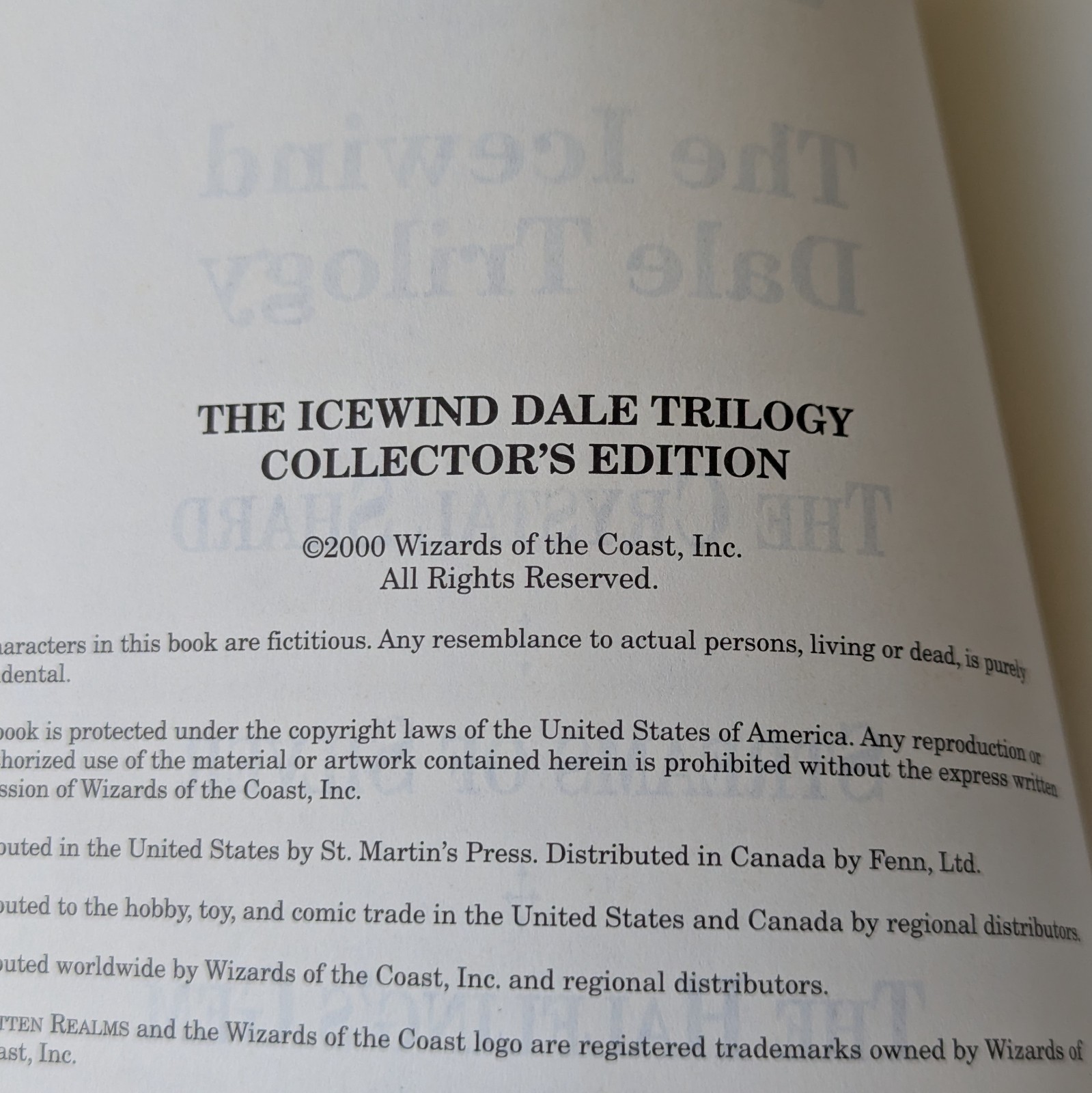 Icewind Dale Trilogy: Collector’s Edition (Forgotten Realms) Salvatore 1st 2000