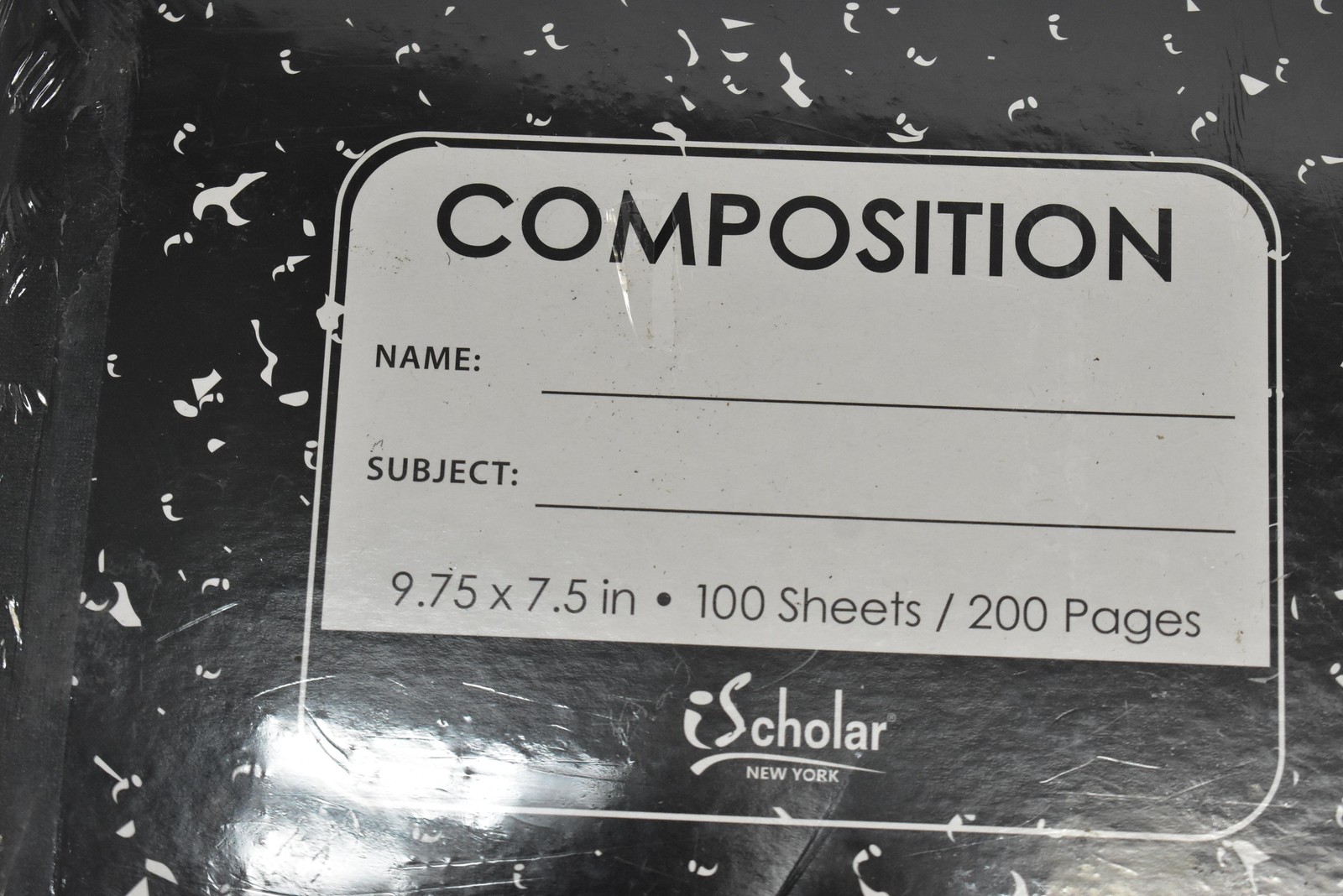 Composition Notebooks 6 Pack Wide Ruled 100 Sheets 200 Pages 9.75×7.5 in Scholar