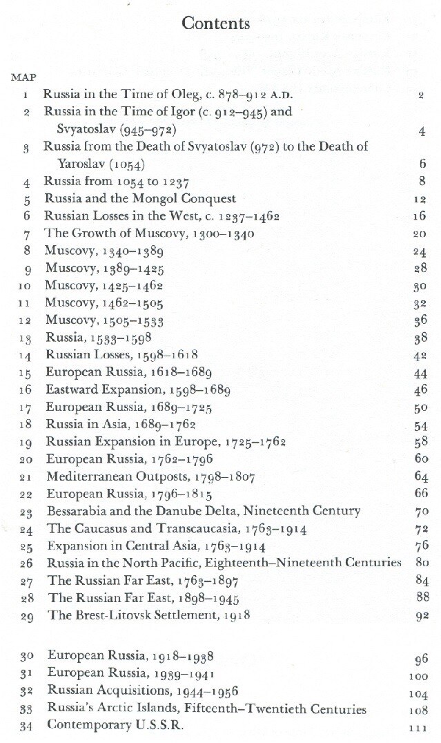 Russian History Atlas Eleven Centuries Maps Allen F. Chew Yale University Press