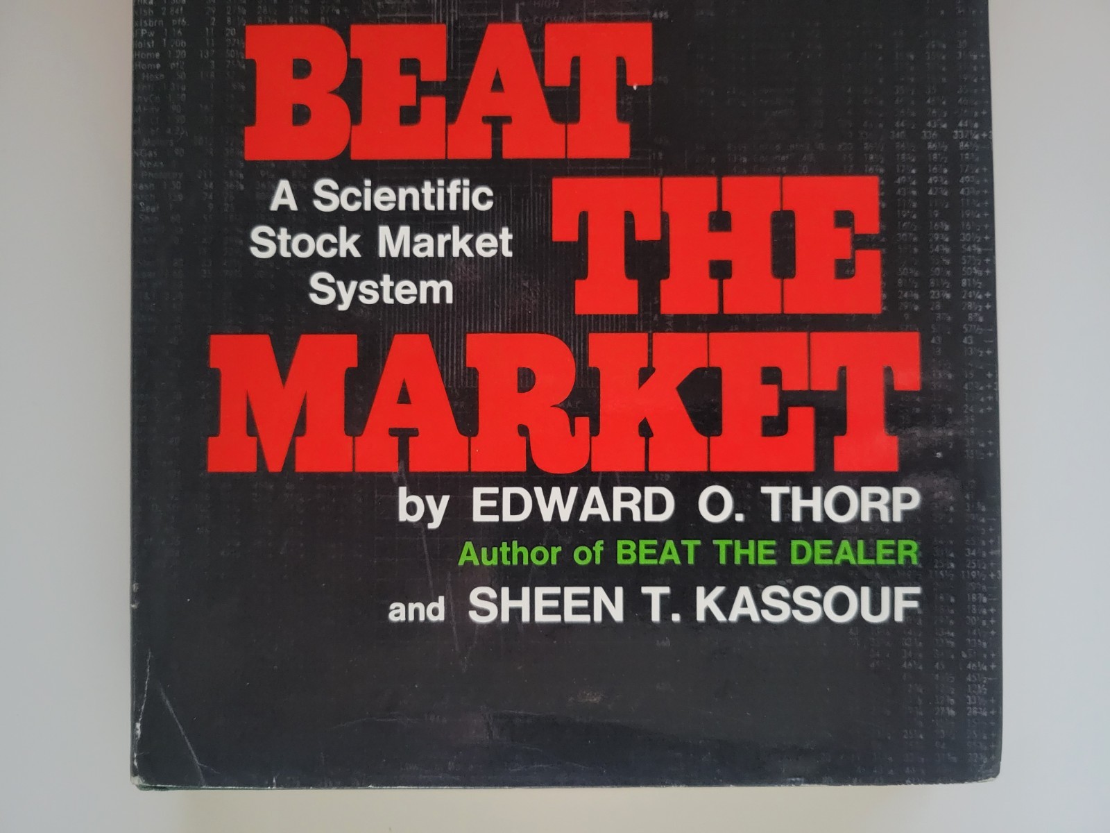 1967 BEAT THE MARKET HARDCOVER SCIENTIFIC STOCK MARKET SYSTEM EDWARD O. THORP HC