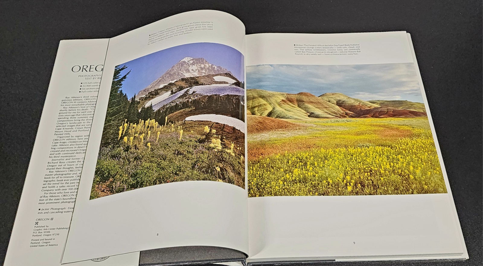 Oregon III Ray Atkeson HC DJ 1987 Landscape Photography Oregon Book
