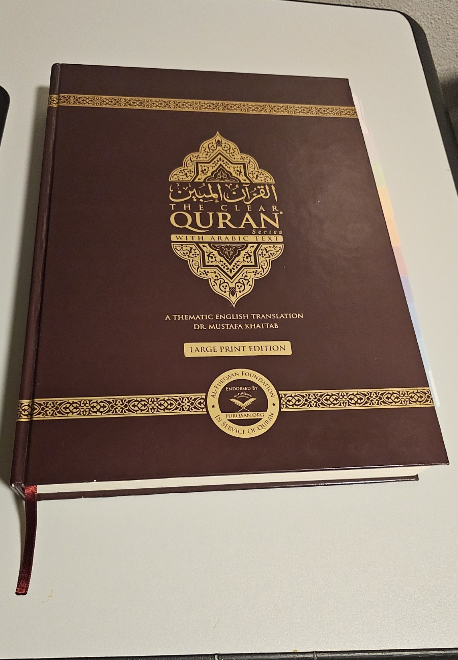 The Clear Quran Series with Arabic Text Large Print Hardcover – Mustafa Khattab