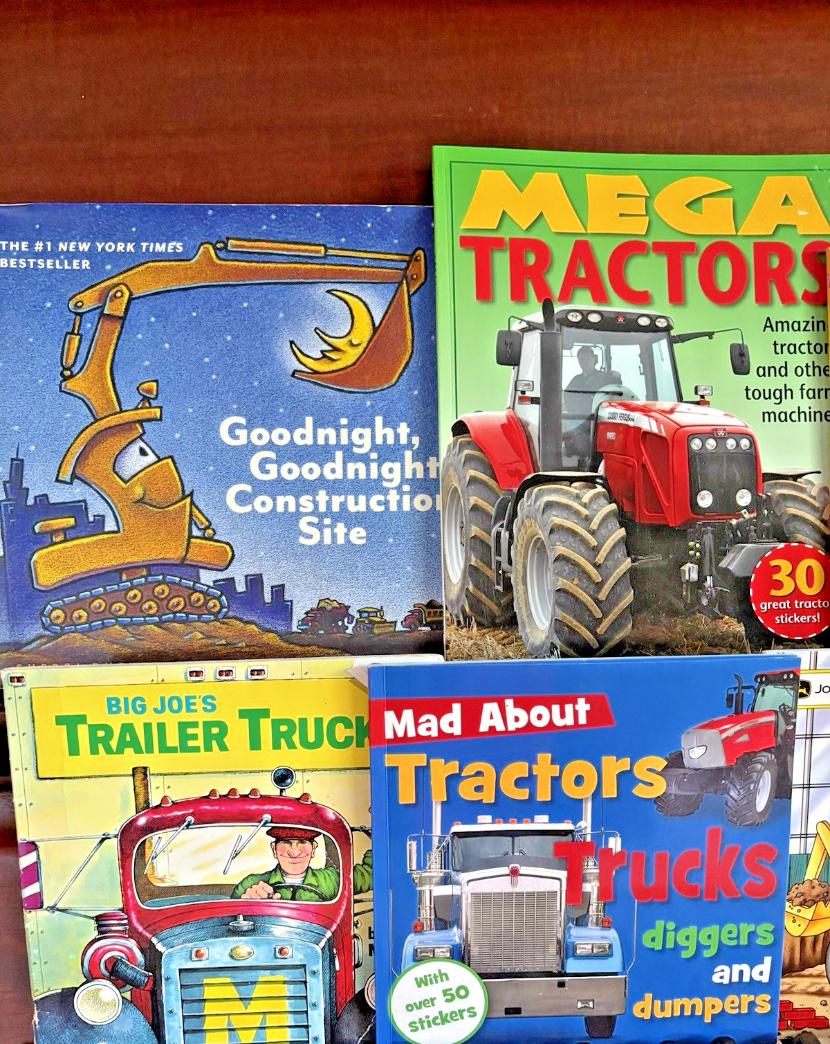 Tractors Trucks Construction Vehicles Lot 10 Kids Books Tonka John Deere