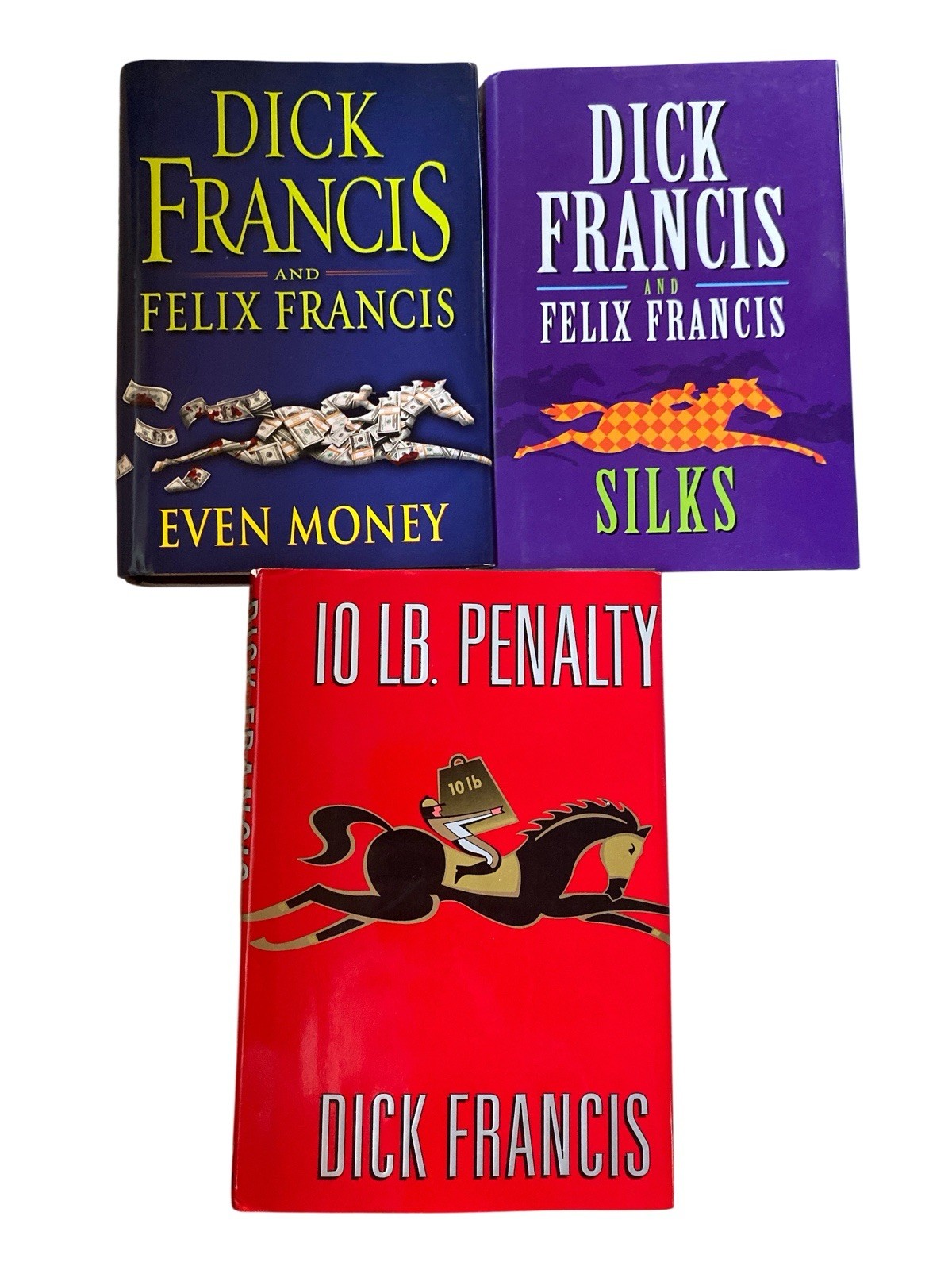Bundle Of 3 Dick Francis Books – Silk, Even Money, 10Lb Penalty