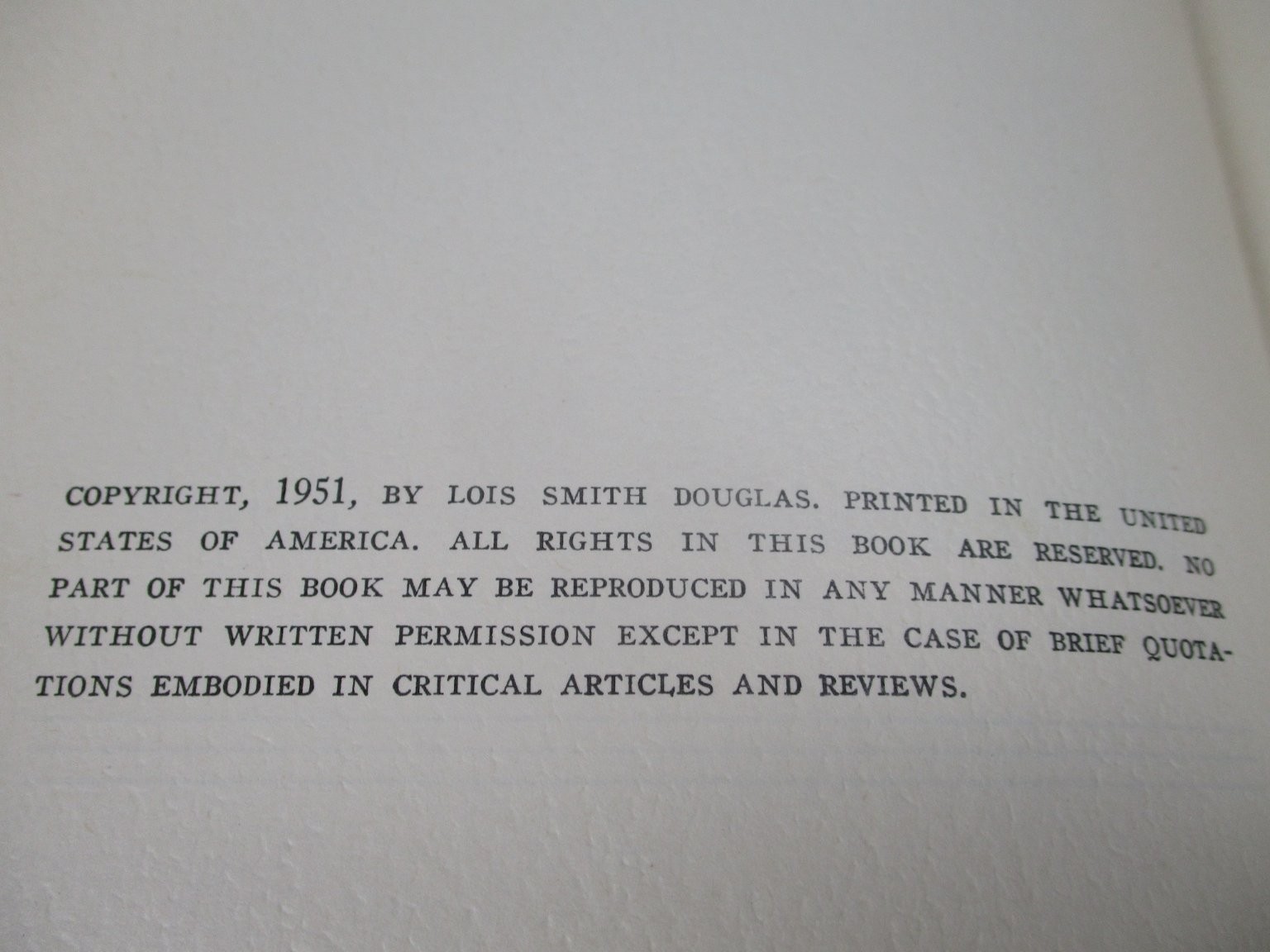 Through Heaven’s Back Door Lois Smith Douglas 1951 Illustrated Biography Baylor
