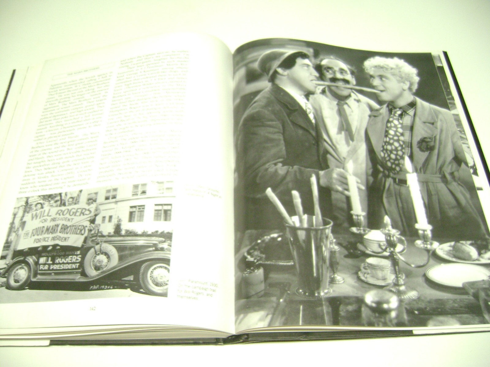 Huge 1995 Hardcover Book, CLASSIC MOVIE COMEDIANS, Packed with Photos, 176 pages
