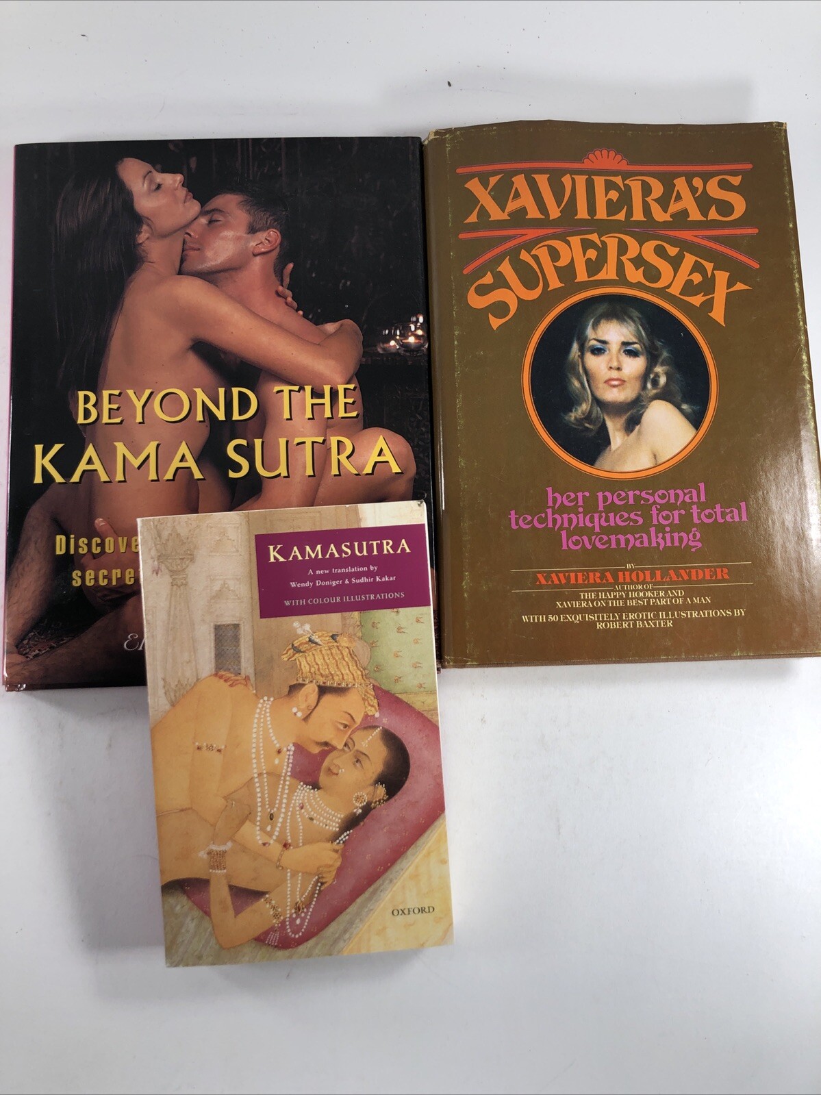 Lot of 3 books Kama Sutra + Beyond the Kama Sutra + Xaviera’s Supersex