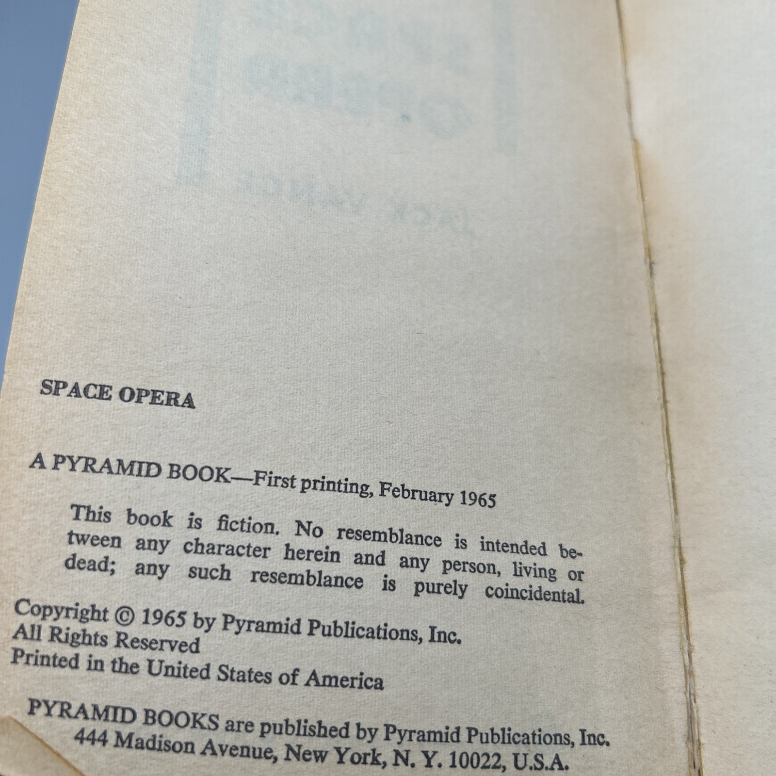 Jack Vance Sci-Fi/Fantasy Lot 4 Vintage Paperbacks – Space Opera Green Magic
