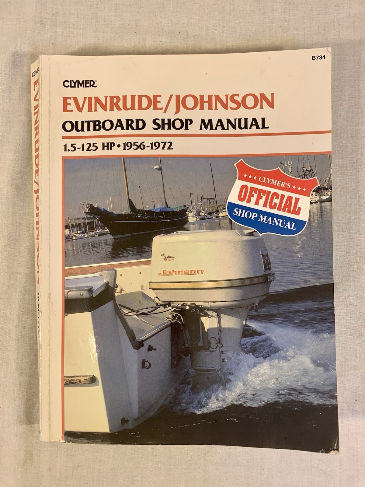 Clymer Evinrude Johnson OFFICIAL Outboard Shop Manual 1.5-125HP 1956-1972 8734