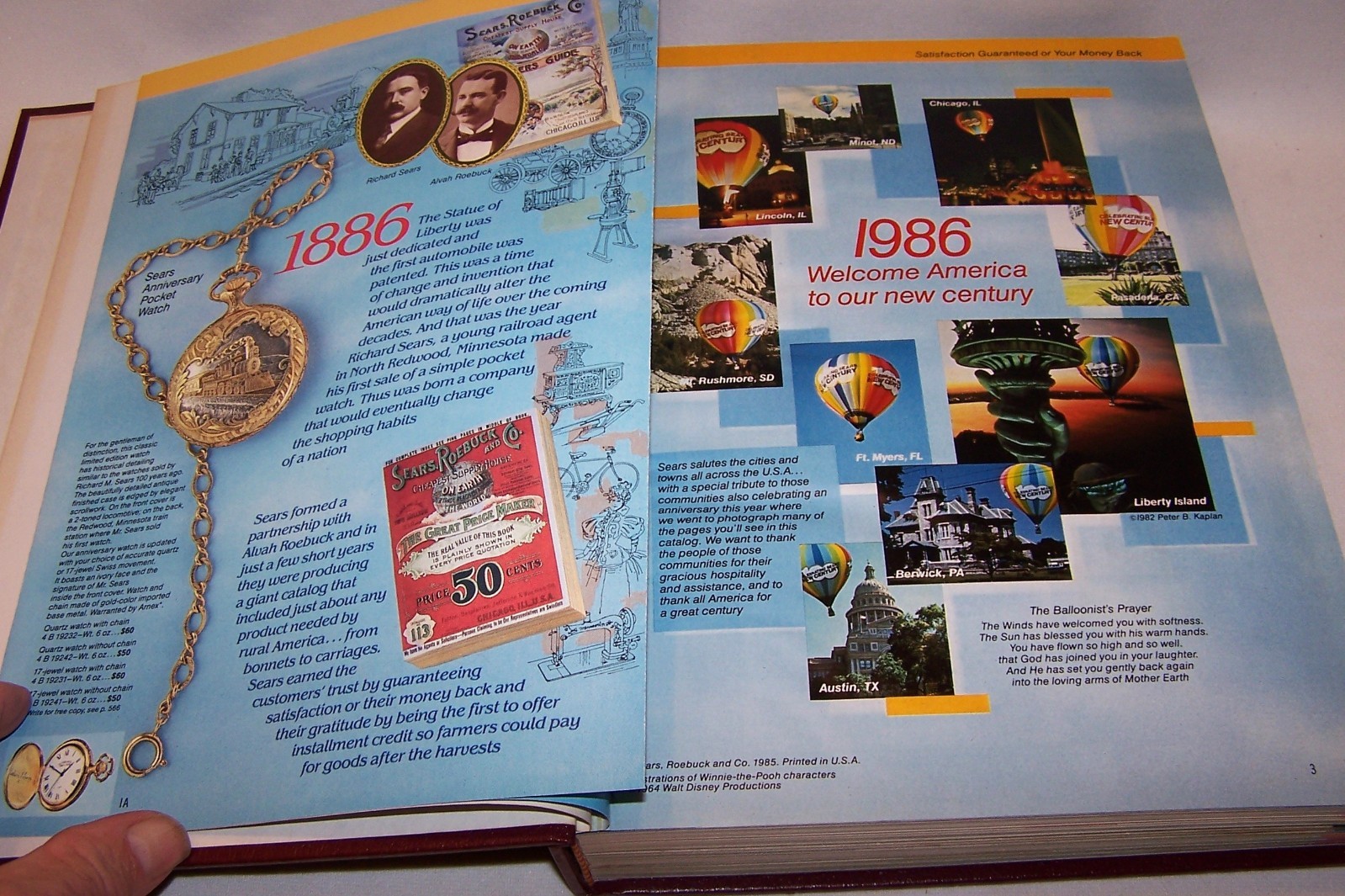 Vintage Celebrating Sears New Century 1886-1986 Hardcover Illustrated