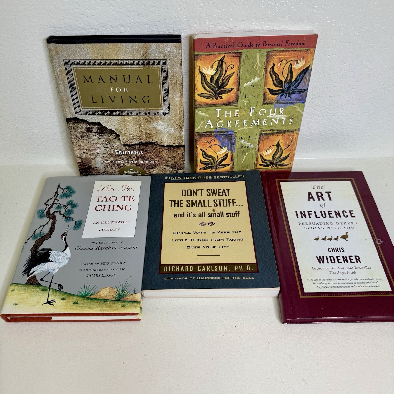 Lot Of 5 Books | Small Self Help Books Inspirational Eastern Wisdom Stoicism