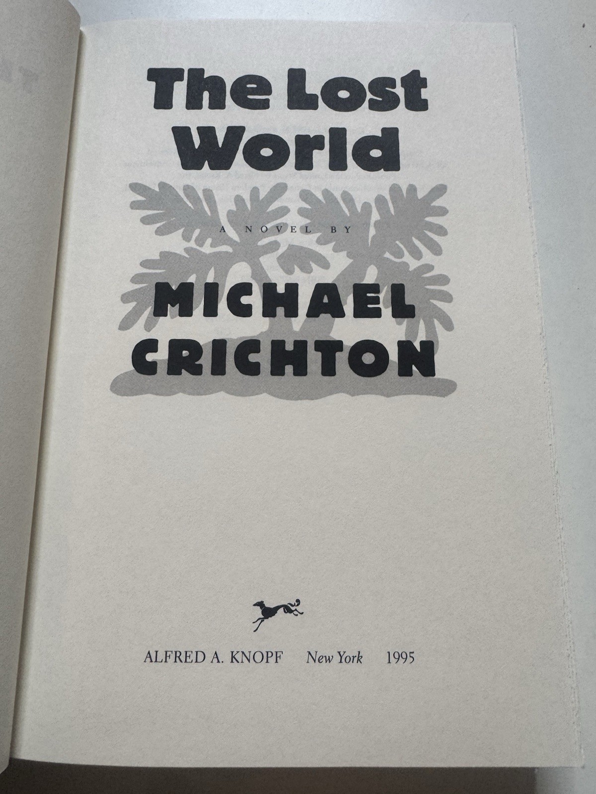 Michael Crichton The Lost World Jurassic Park Hardcover 1995 1st Trade HCDJ VGC