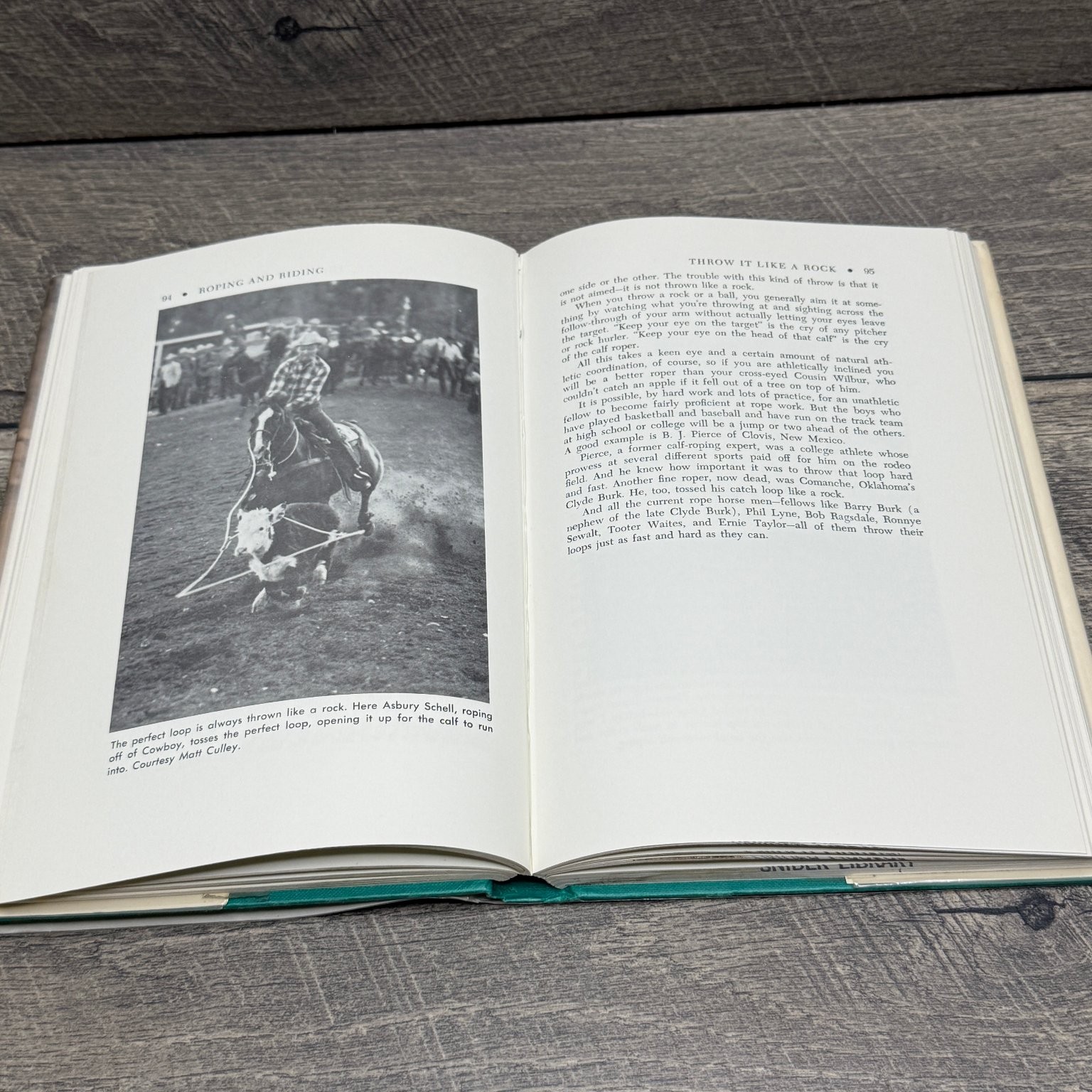 Roping and Riding Porter 1975 First Edition Rodeo Cowboy Western A.S. Barnes