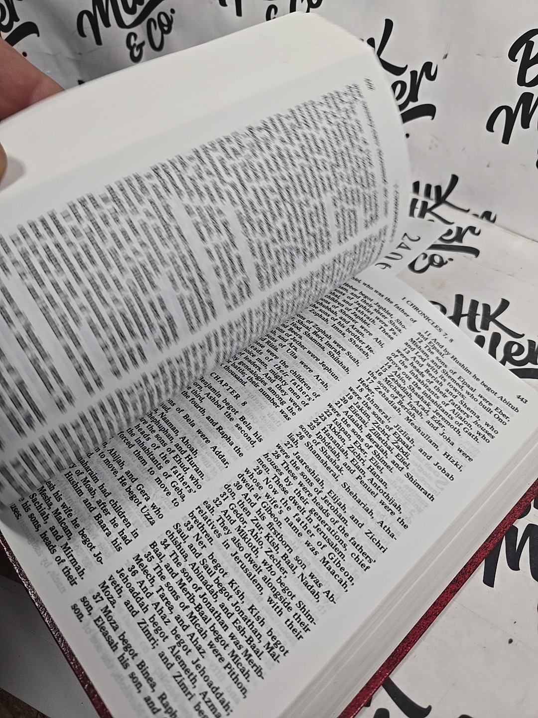 Holy Bible Authorized King James Version by Gideons, Hardcover,