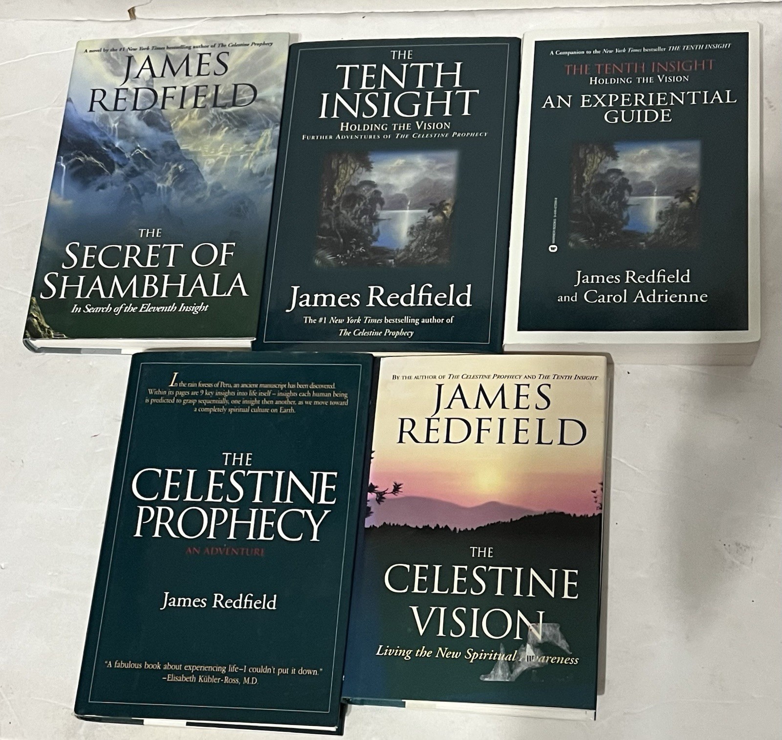 Lot Of 5 James Redfield – 10th Insight Secret Shambhala Celestine 4 HC 1 PB VG+