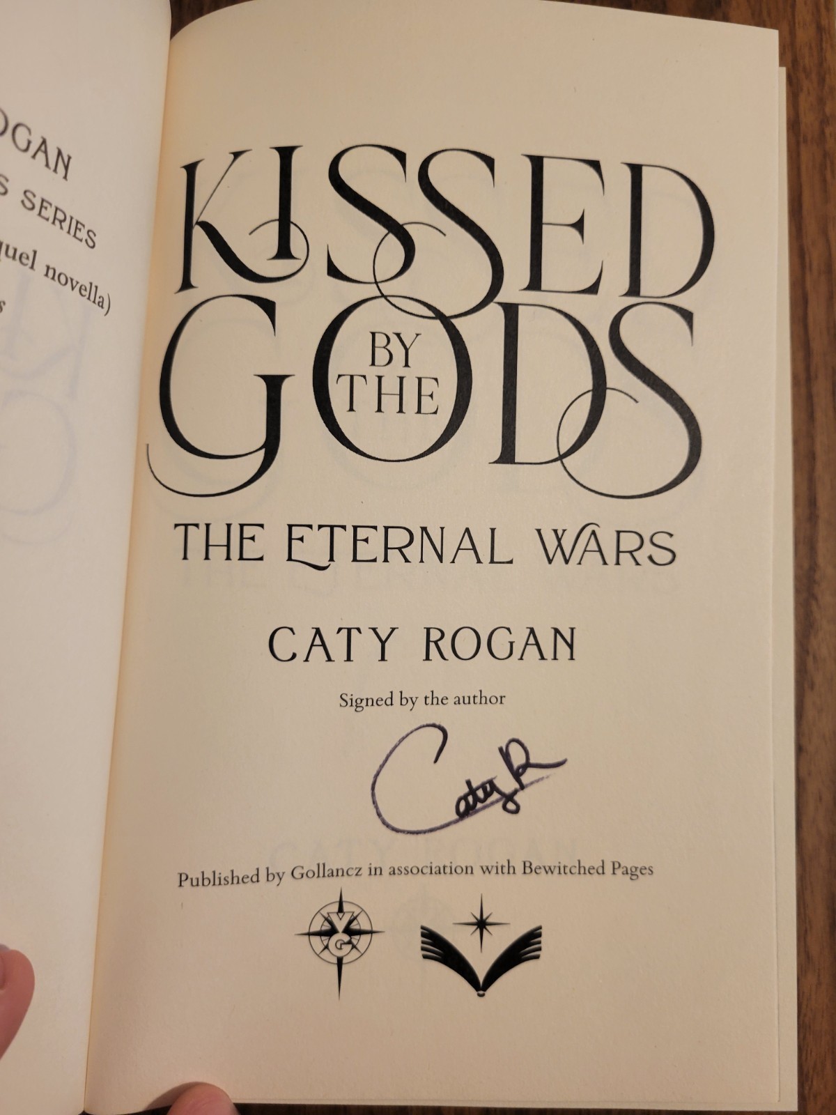Kissed By The Gods by Caty Rogan – Bewitched Pages SIGNED Special Edition