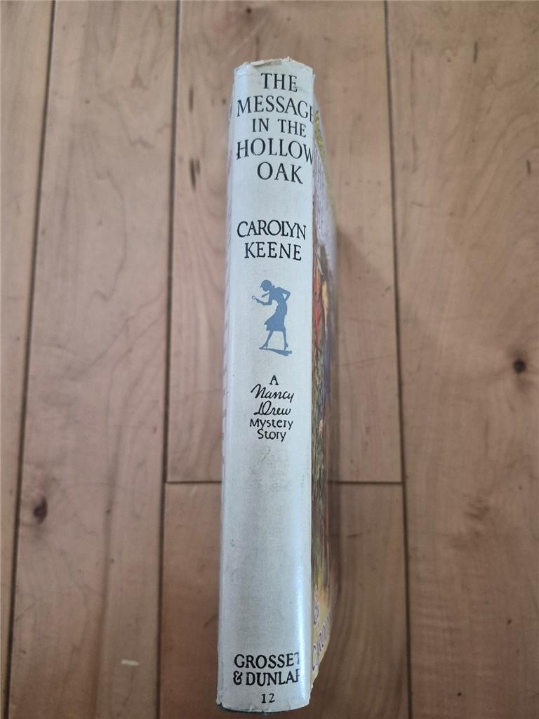 1935 NANCY DREW THE MESSAGE IN THE HOLLOW OAK CAROLYN KEENE HCB/DJ