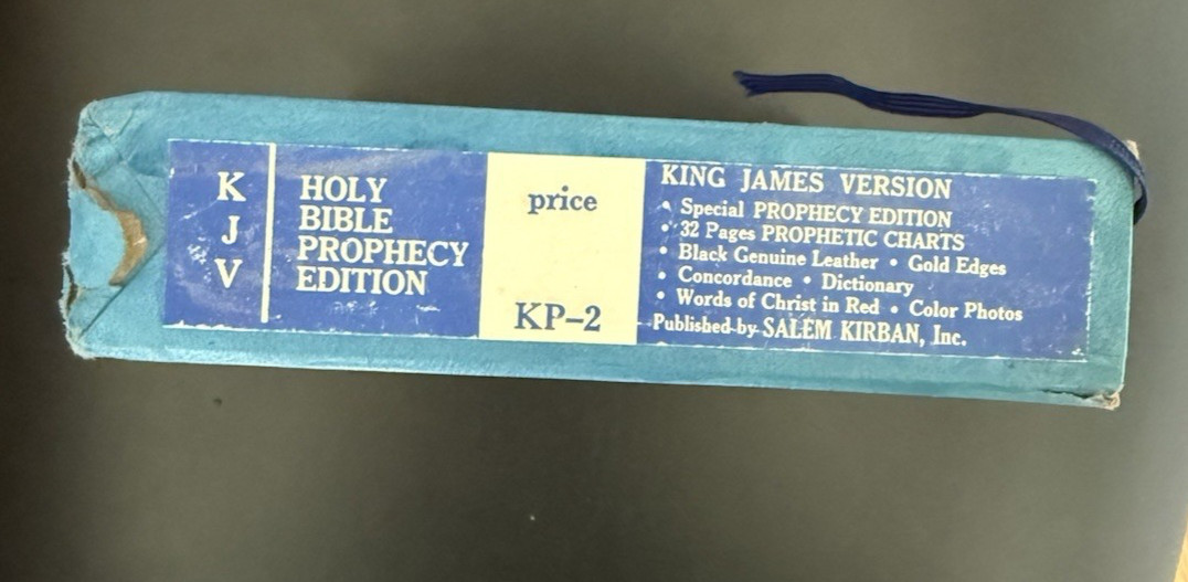Holy Bible Prophecy Edition King James Red Letter Crown Jewel KJV Salem Kirban