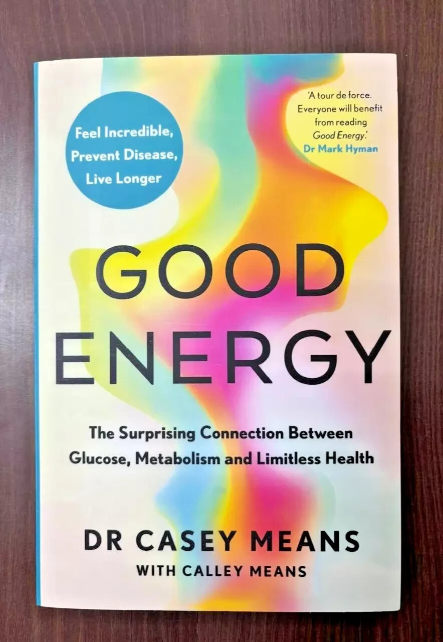 Good Energy By Dr. Casey Means Paperback Free shipping..