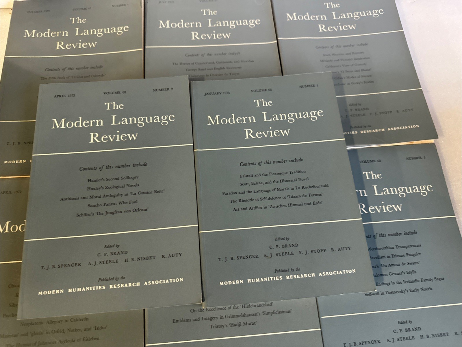 THE MODERN LANGUAGE REVIEW — LOT OF 16 + VARIOUS ISSUES 1972-1975 Paperback