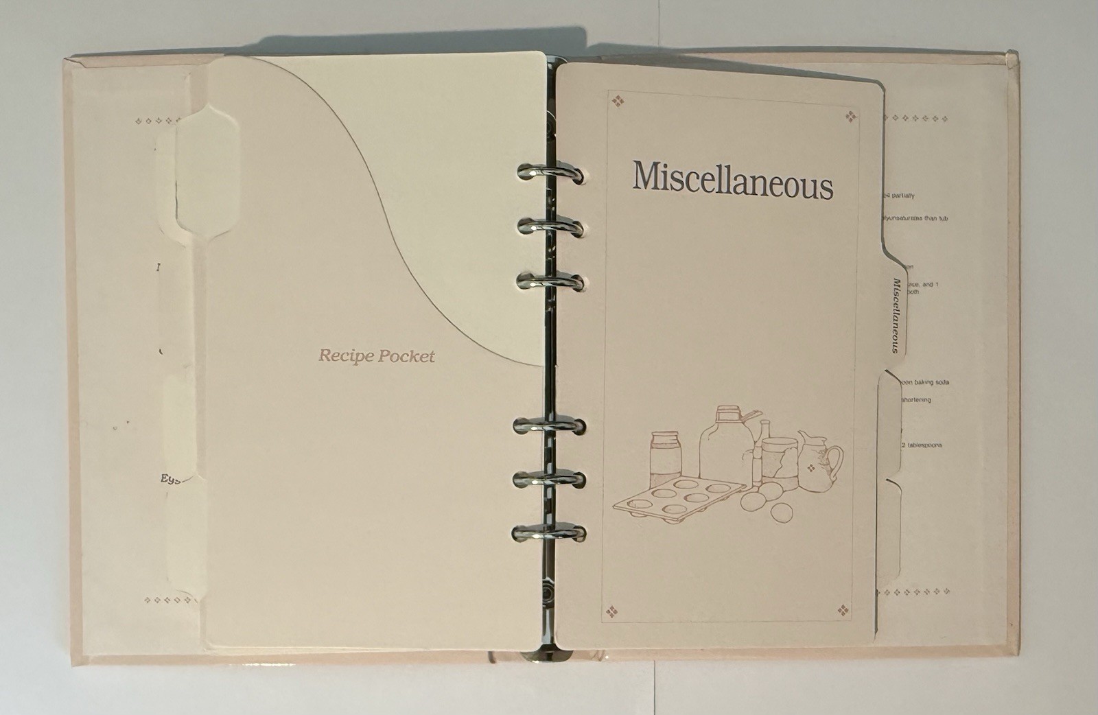 Vintage NEW Kim Jacobs 1990 Recipe Binder Book Cottagecore Organizer in Box NOS