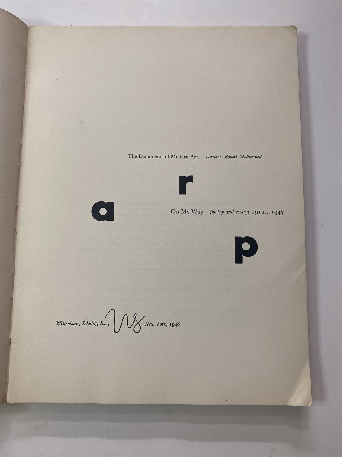 On My Way Poetry and Essays 1912-1947