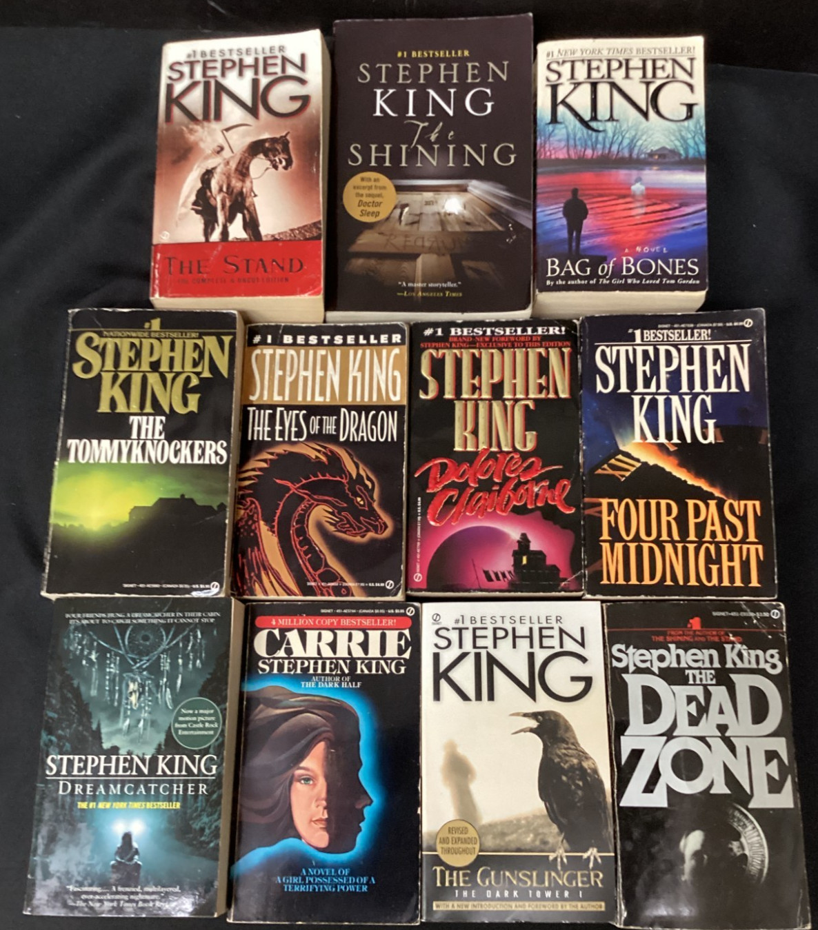 Stephen King Books – mixed lot of 14 (3 HC, 11 PB)