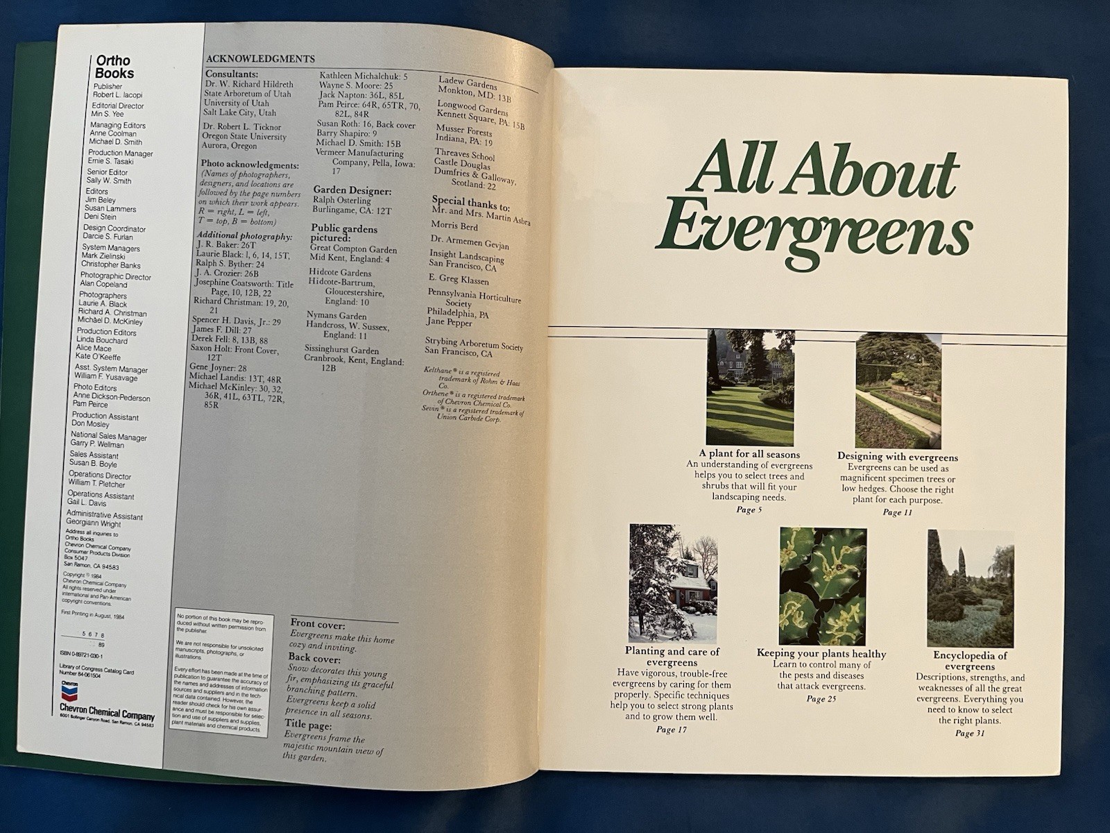 Lot of 5 Vintage Ortho Books Gardening Trees Shrubs Pruning Evergreens 1980’s
