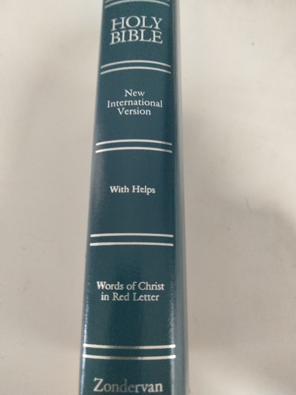 Holy Bible with Helps and Words of Christ In Red Faux Leather