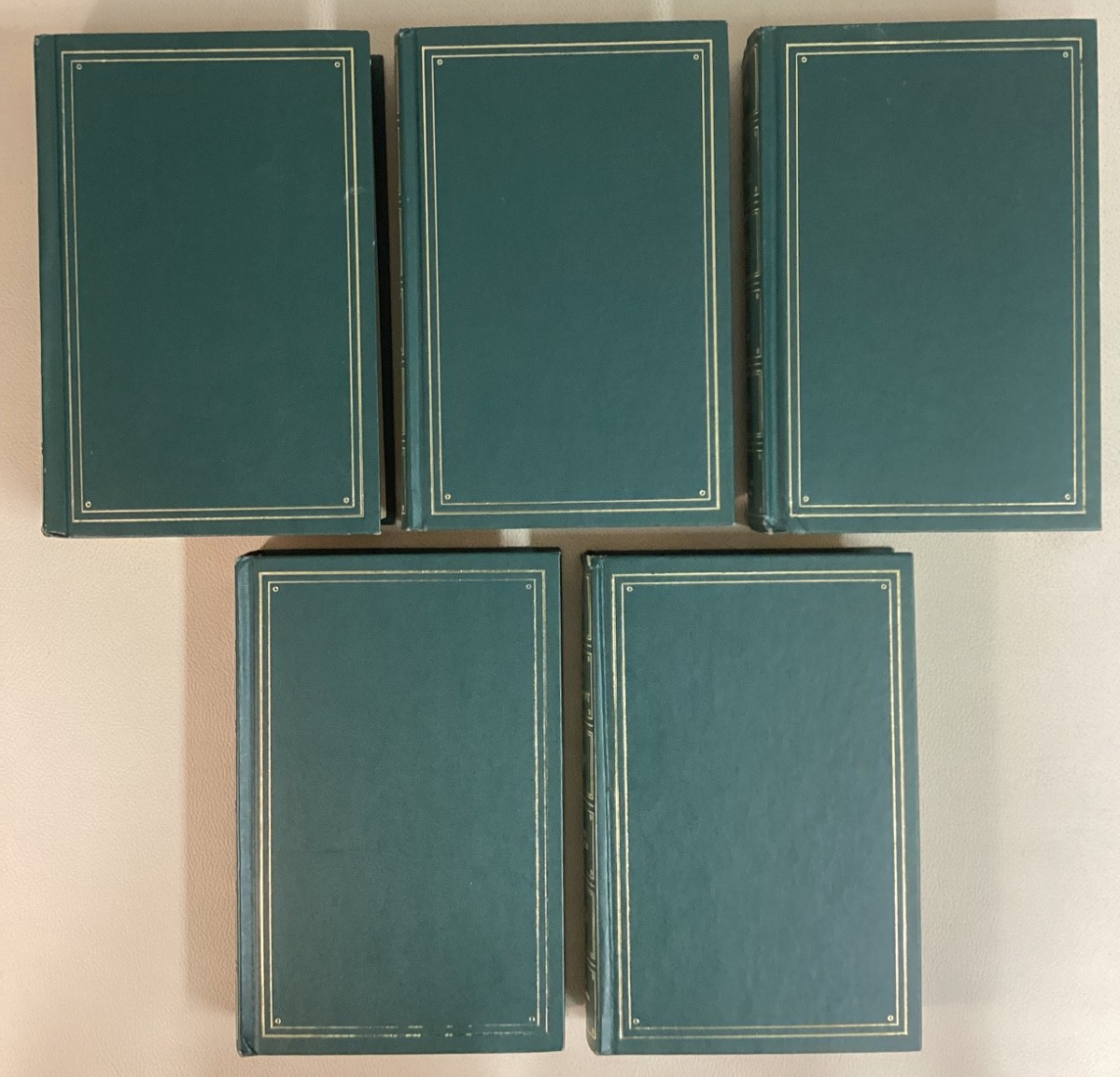 The Programmed Classics: Lot of 5 HC Books CHAUCER, DANTE, EMERSON, DOSTOEVSKY+
